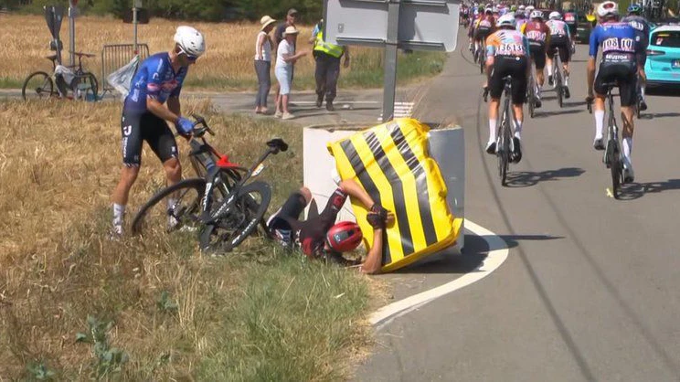 Österreichs Rad-Ass Marco Haller ist zu Sturz gekommen. 