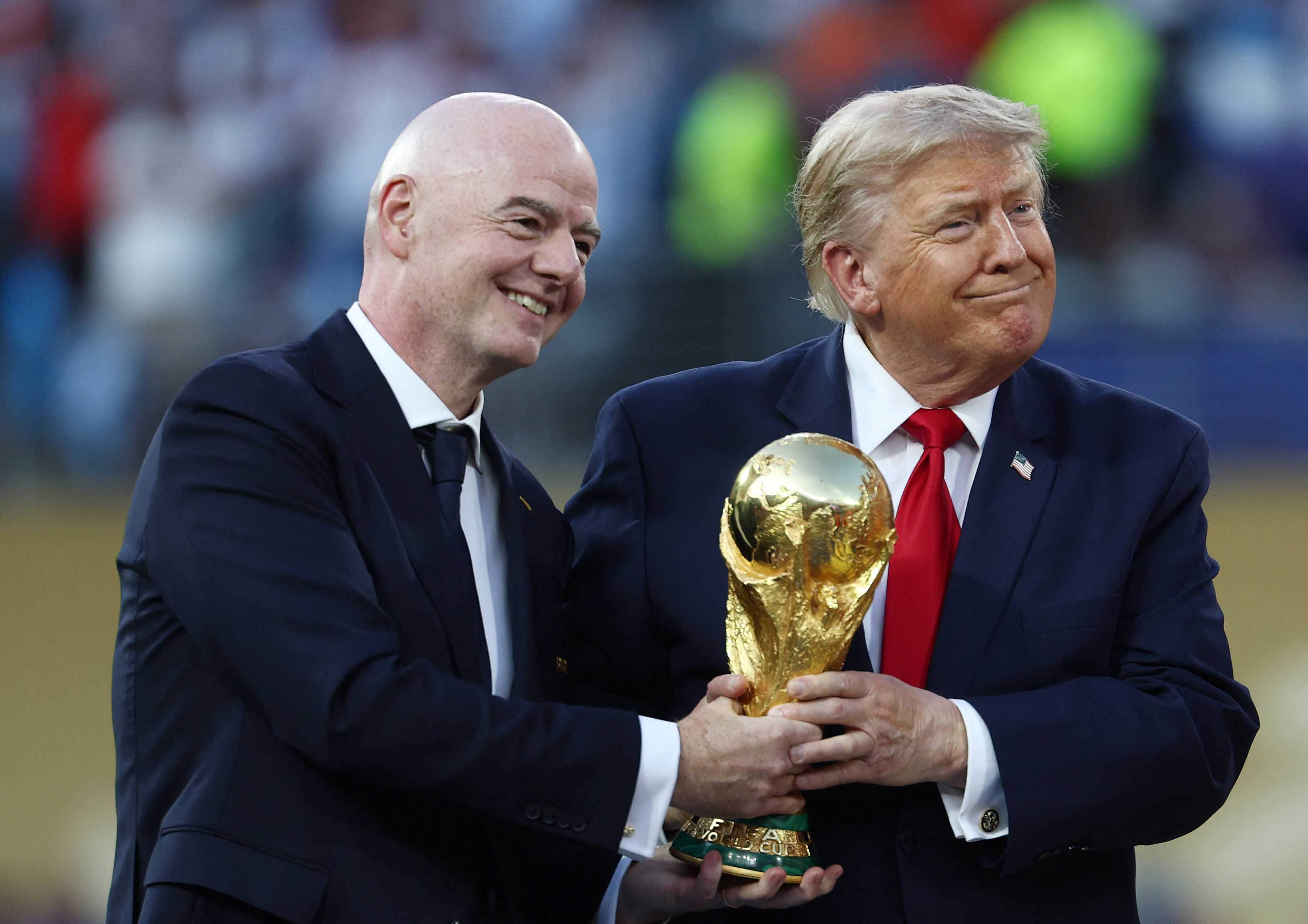 FIFA-Präsident Gianni Infantino und US-Präsident Donald Trump. 