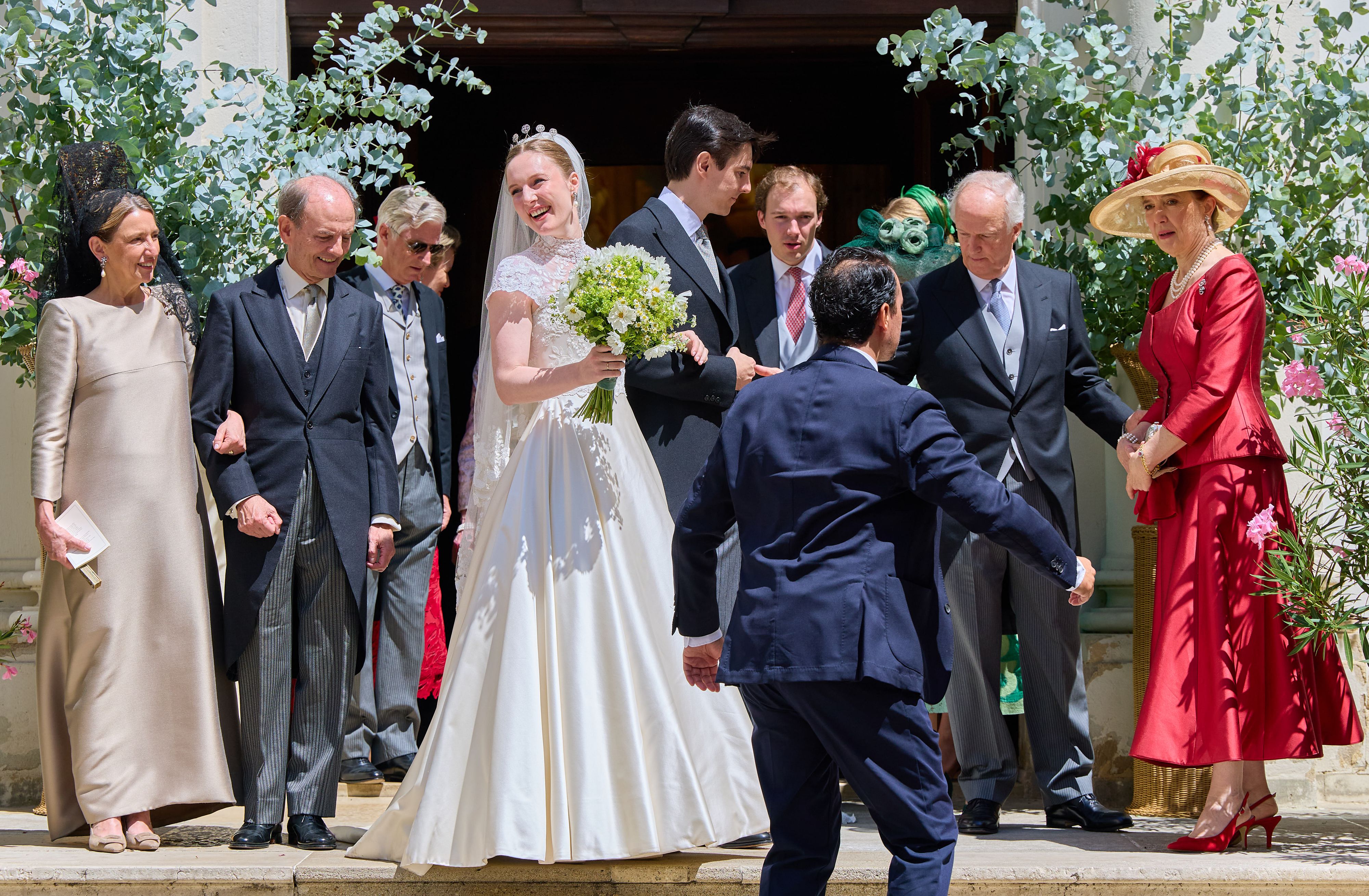 Isabel Habsburg-Lothringen, Erzherzogin von Österreich, hat Don Carlos de Palacio y Gaytán de Ayala in der Jesuitenkirche in Wien geheiratet.