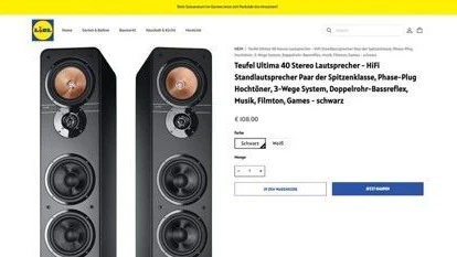 Teufel-Ultima-40-Stereo-Lautsprecher für 108 Euro? Ebenso ein Fake.