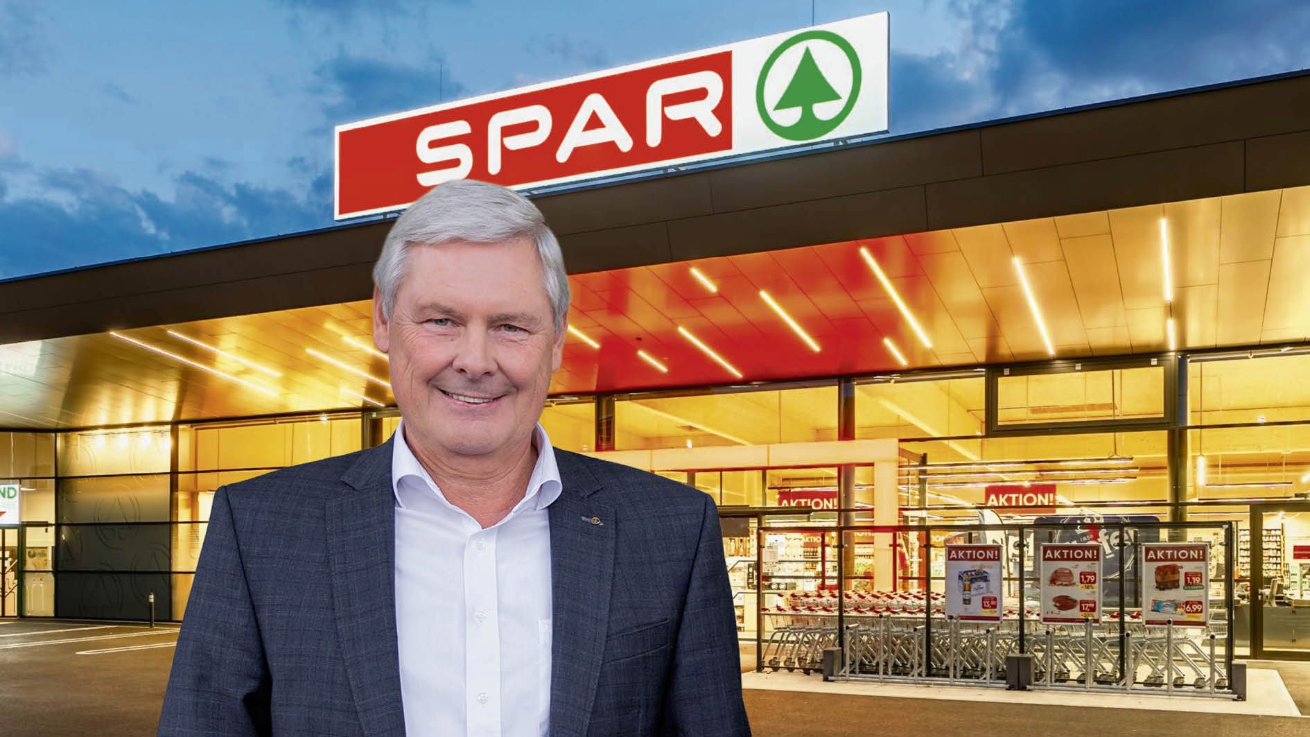 Spar-Vorstandsvorsitzender Hans K. Reisch: Handelsriese legt beim Marktanteil weiter zu.