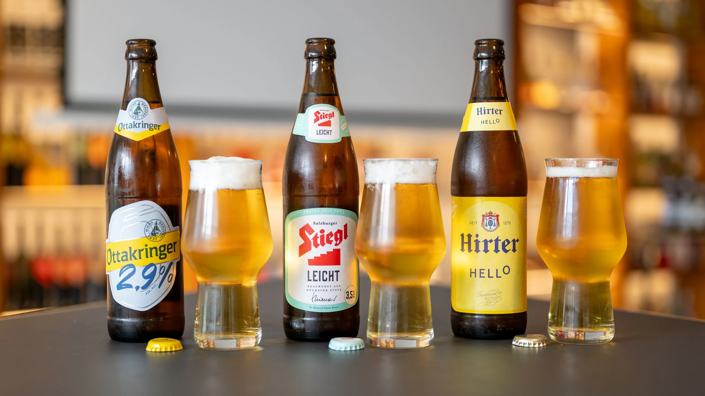 Die neuen Leichtbiere versprechen vollen Geschmack. 