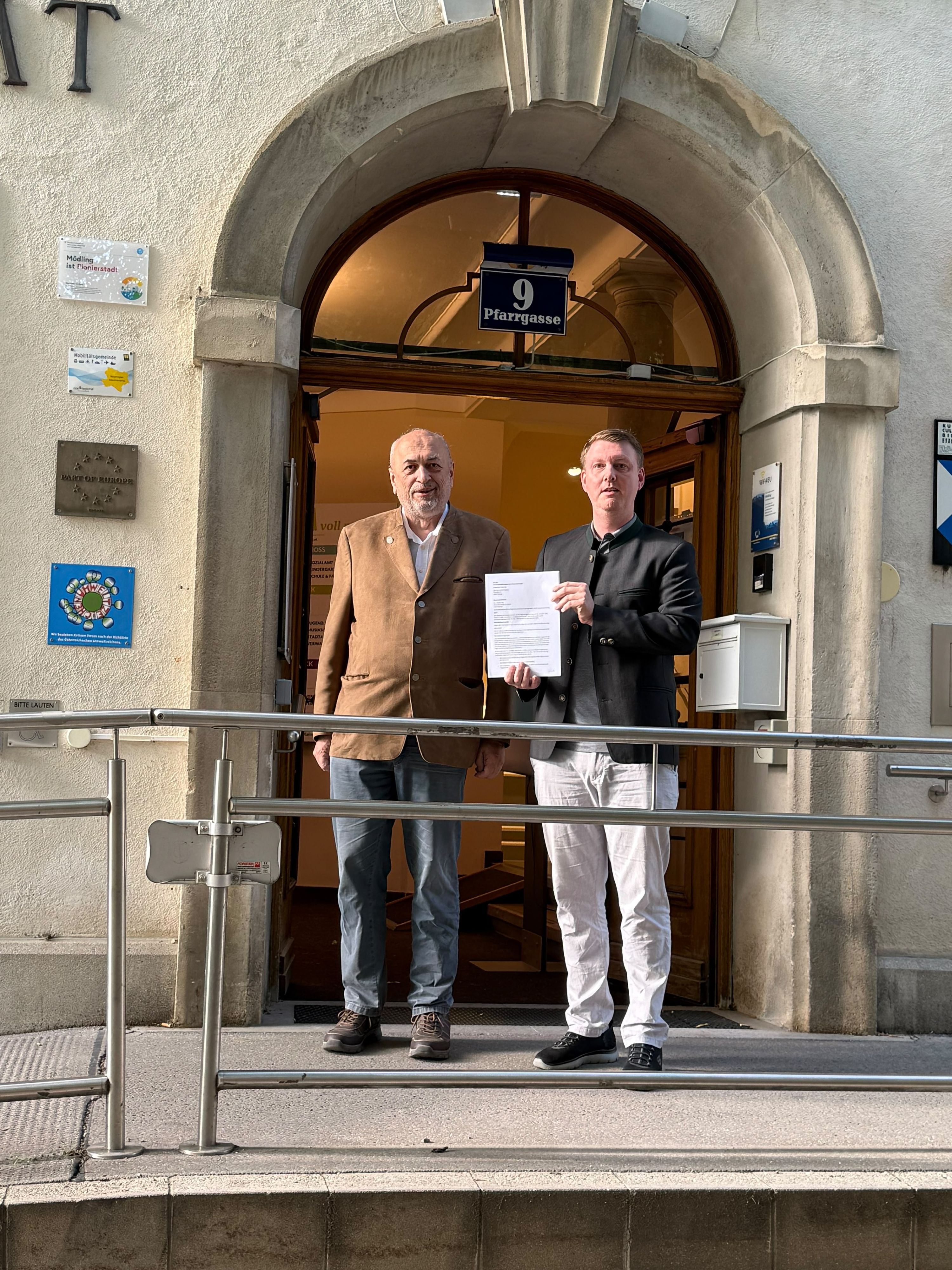 Gemeinderat Reinhard Koller und Stadtrat und NAbg. Harald Thau