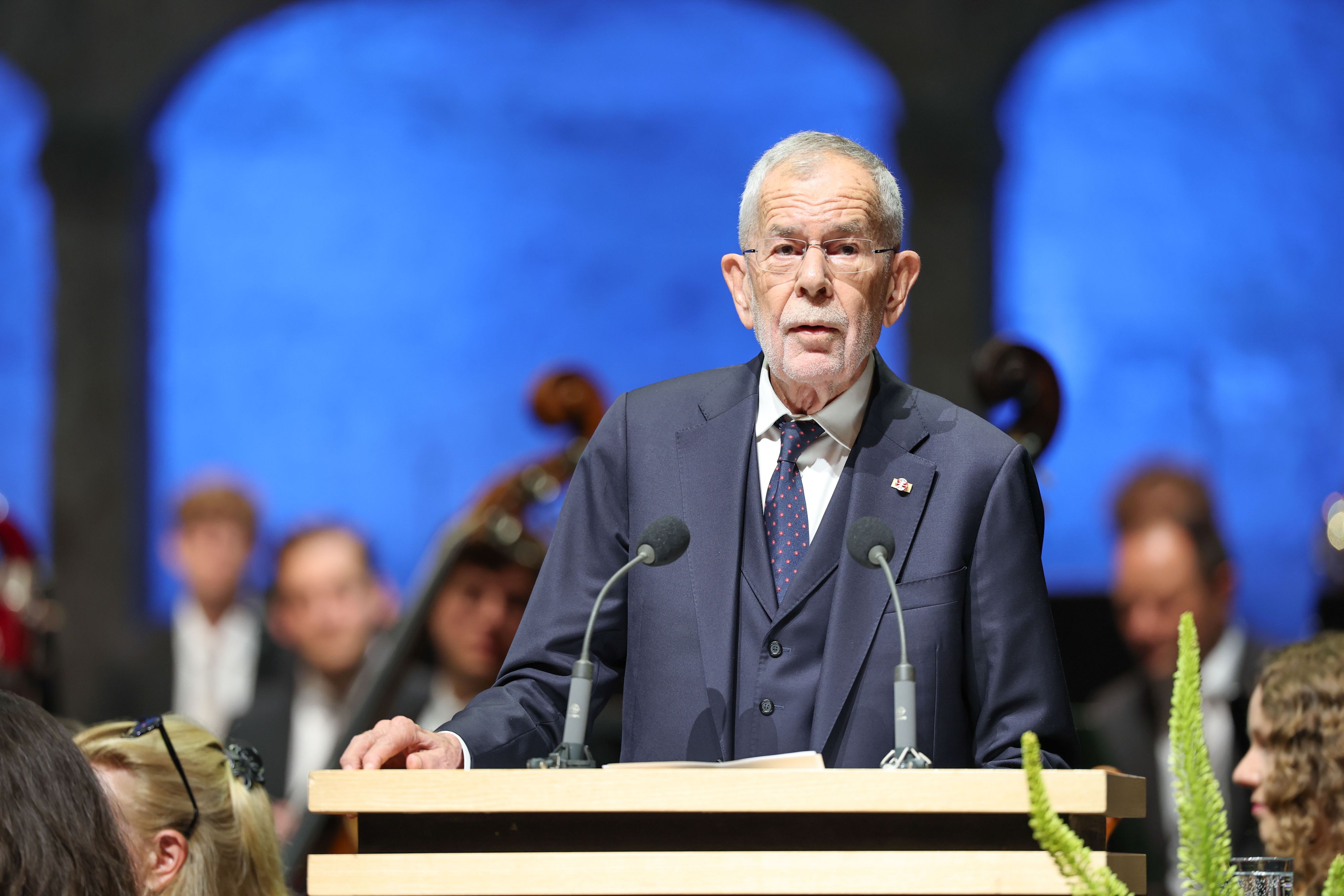 Bundespräsident Alexander van der Bellen bei seiner Eröffnungsrede.