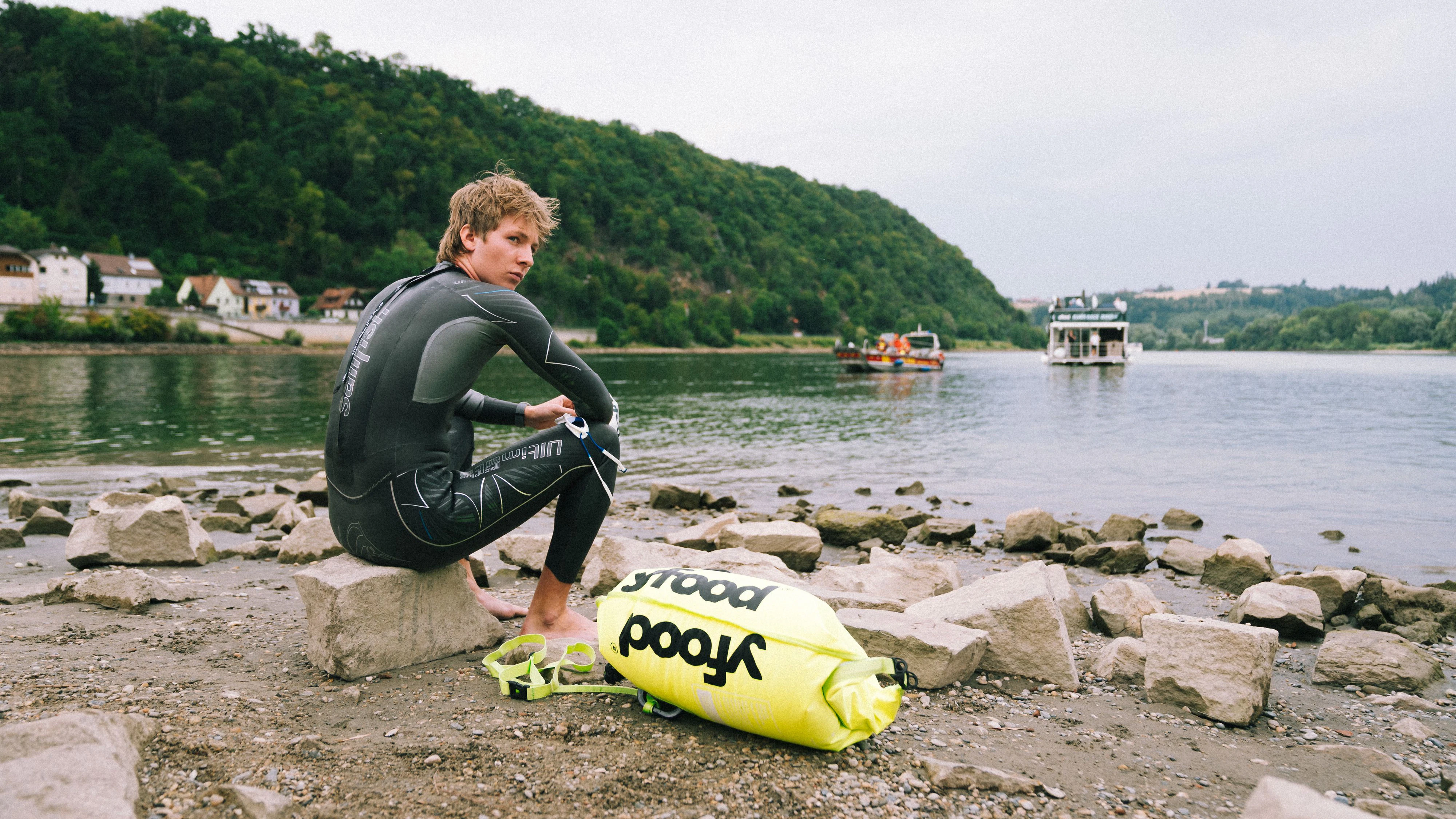 Obermair wagt, "was" noch niemand geschafft hat: 350 Kilometer schwimmen binnen 72 Stunden.