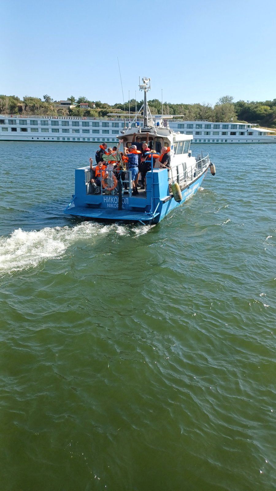Das Schiff wurde evakuiert.