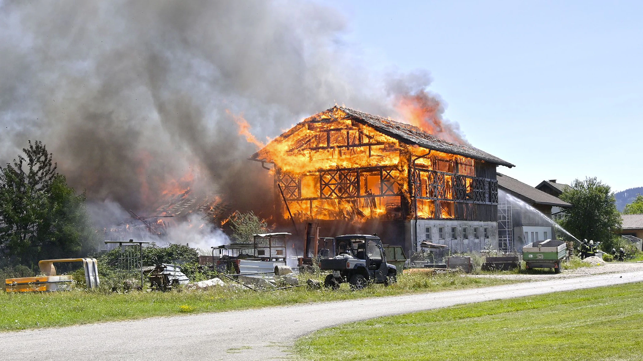 Rund 20 Feuerwehren waren am Dienstag im Einsatz.