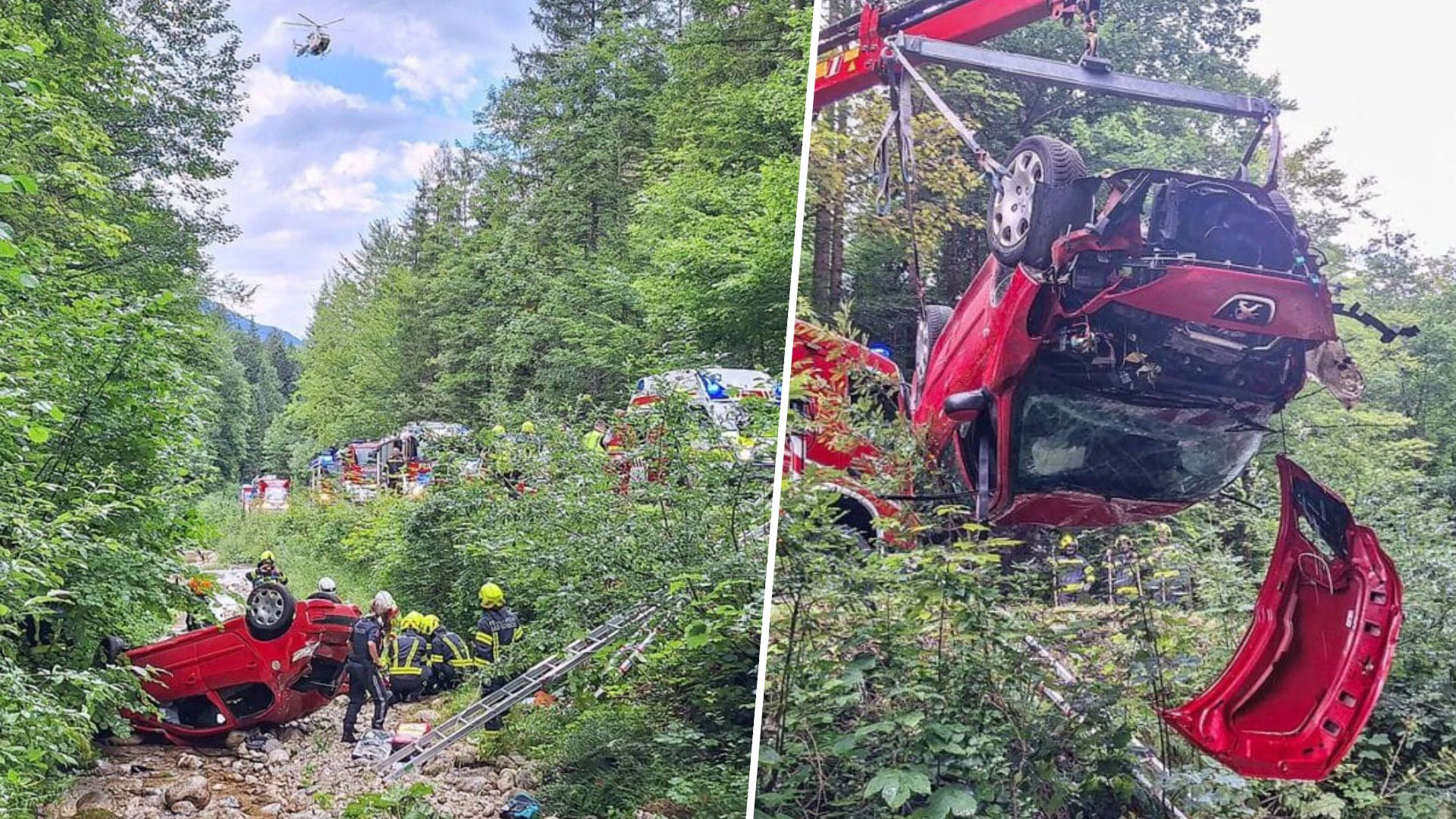 Heute.at - 20-Jähriger verliert Kontrolle – Pkw kracht in Bachbett