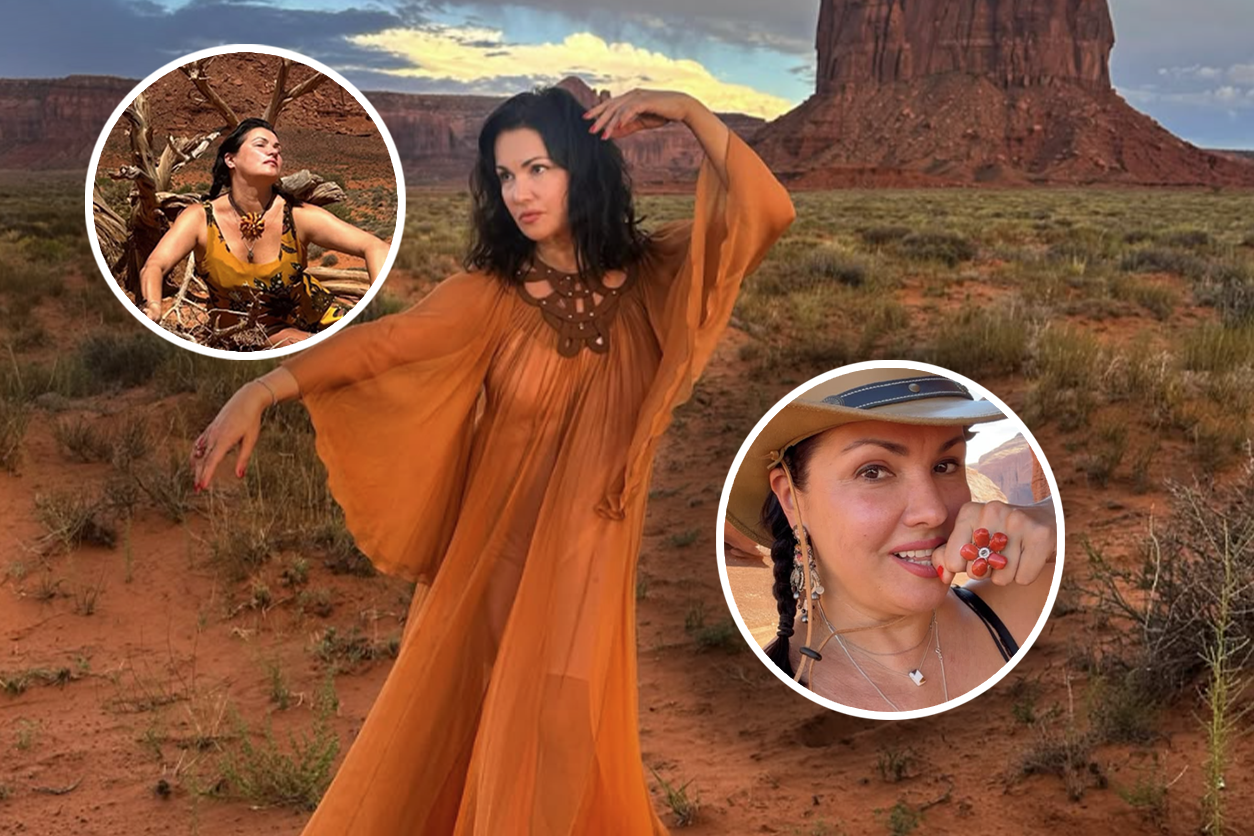Farblich passend zur Landschaft meldet sich die Operndiva aus ihrem Urlaub.