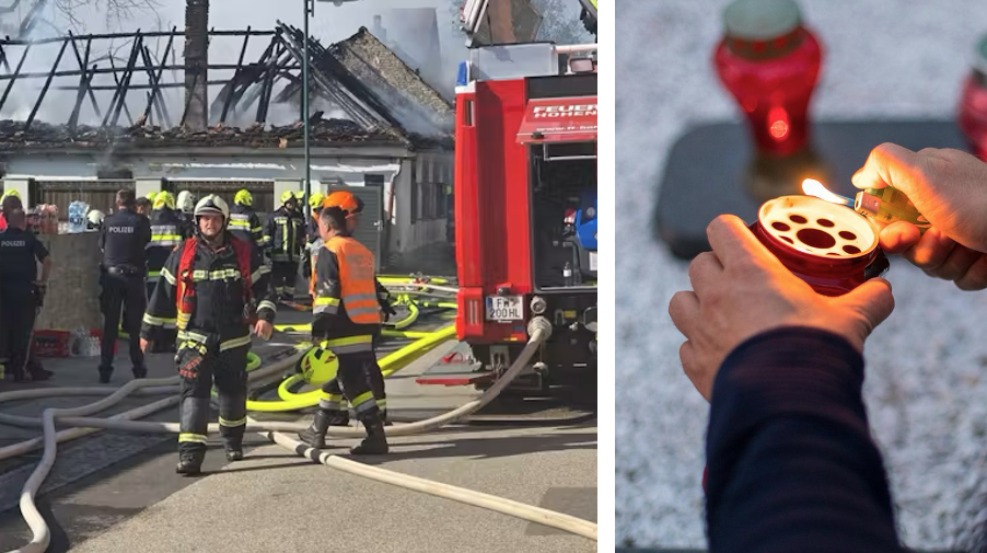 Die Ortschaft trauert um das Brandopfer.