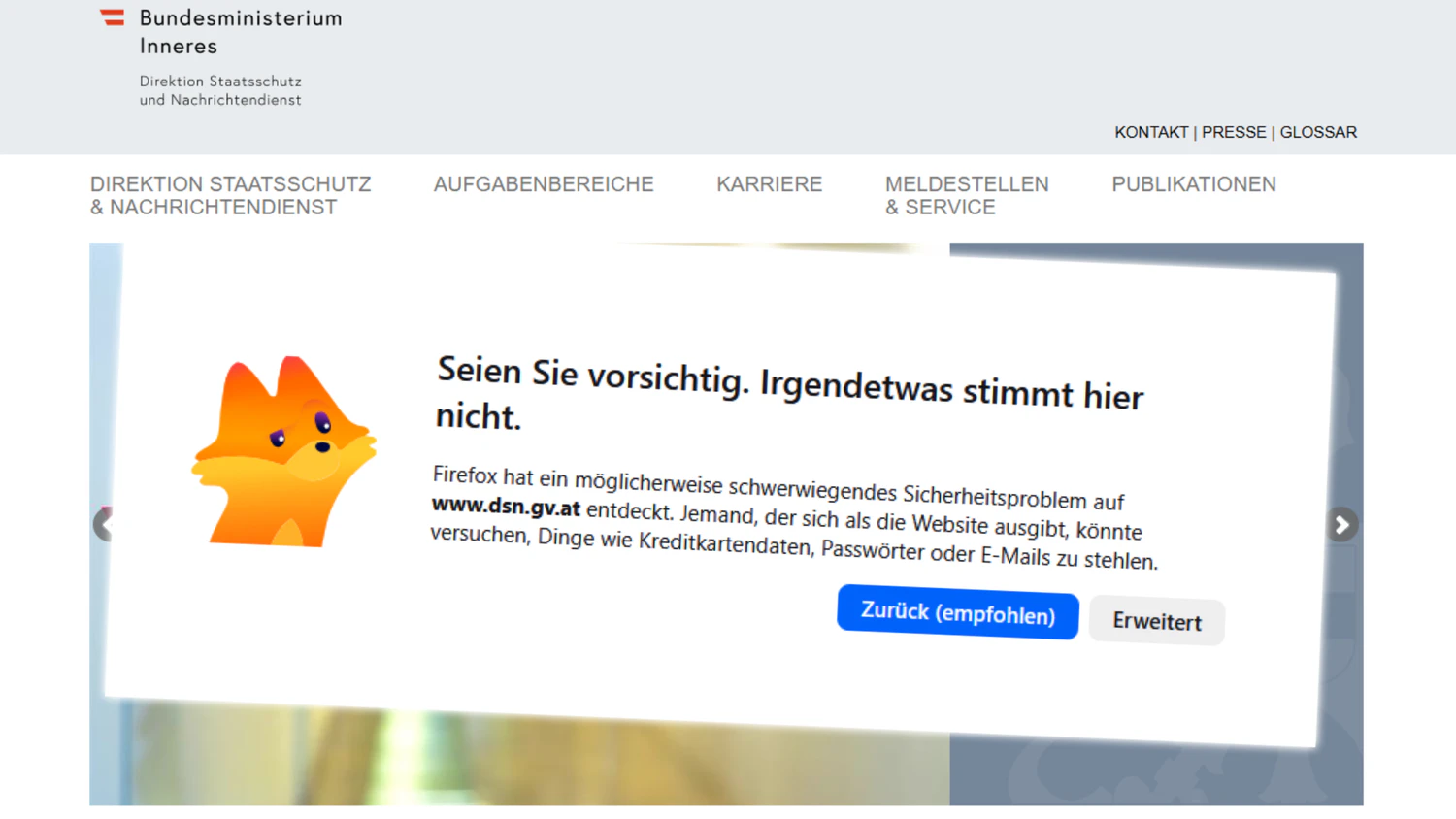 Heute.at - Probleme bei mehreren Regierungs-Websites in Österreich