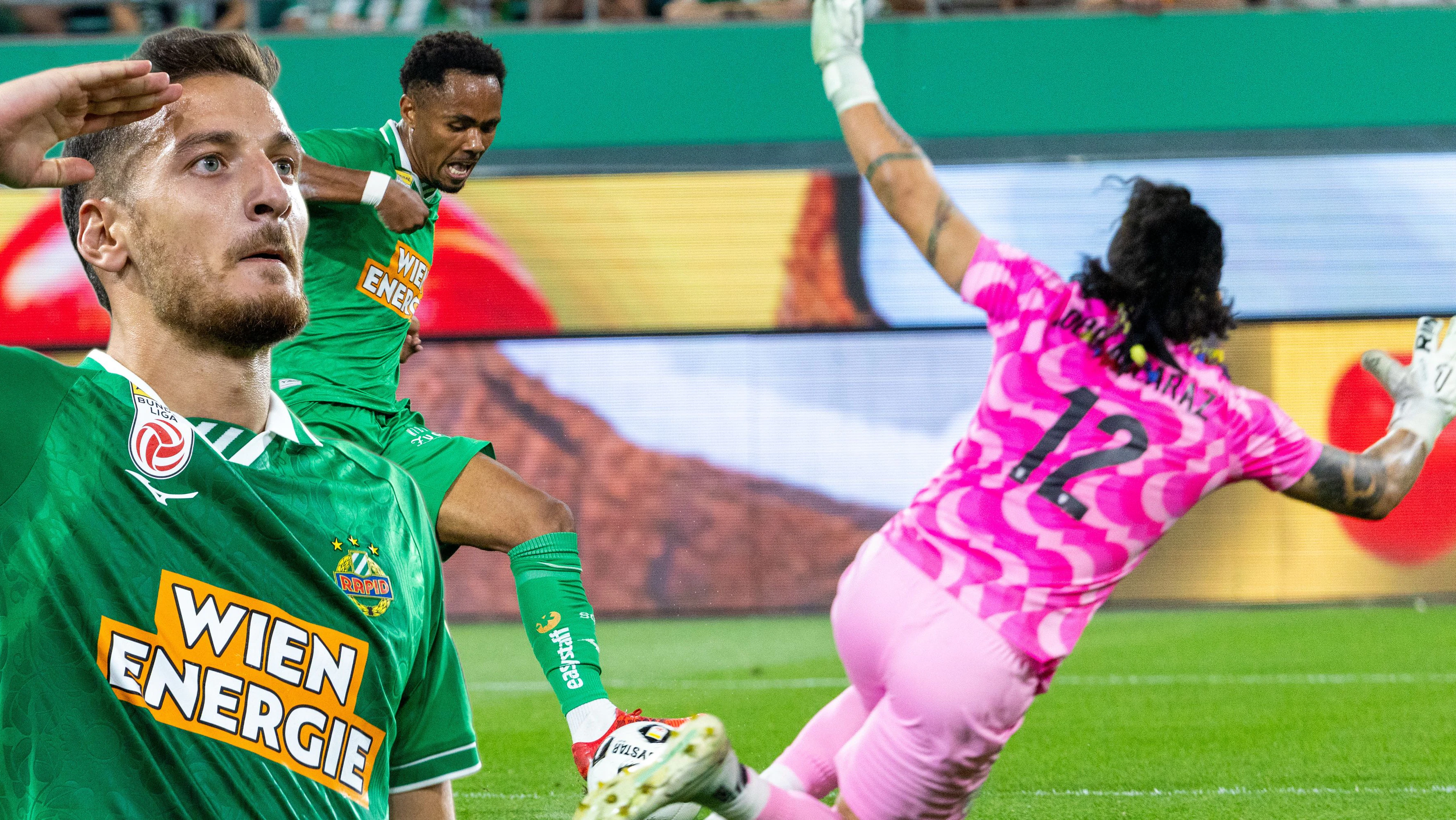 Heute.at - 6:2! Rapid stürmt mit Schützenfest in dritte Runde