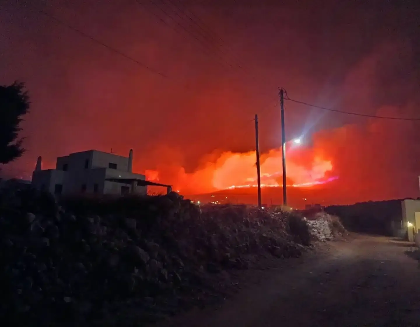 Waldbrand auf Paros