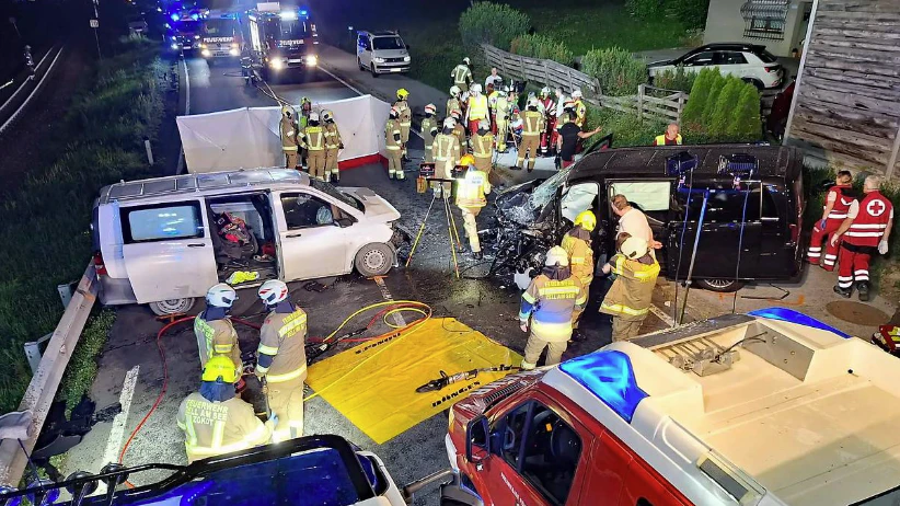 Heute.at - Horror-Unfall im Pinzgau - ein Toter, sieben Verletzte