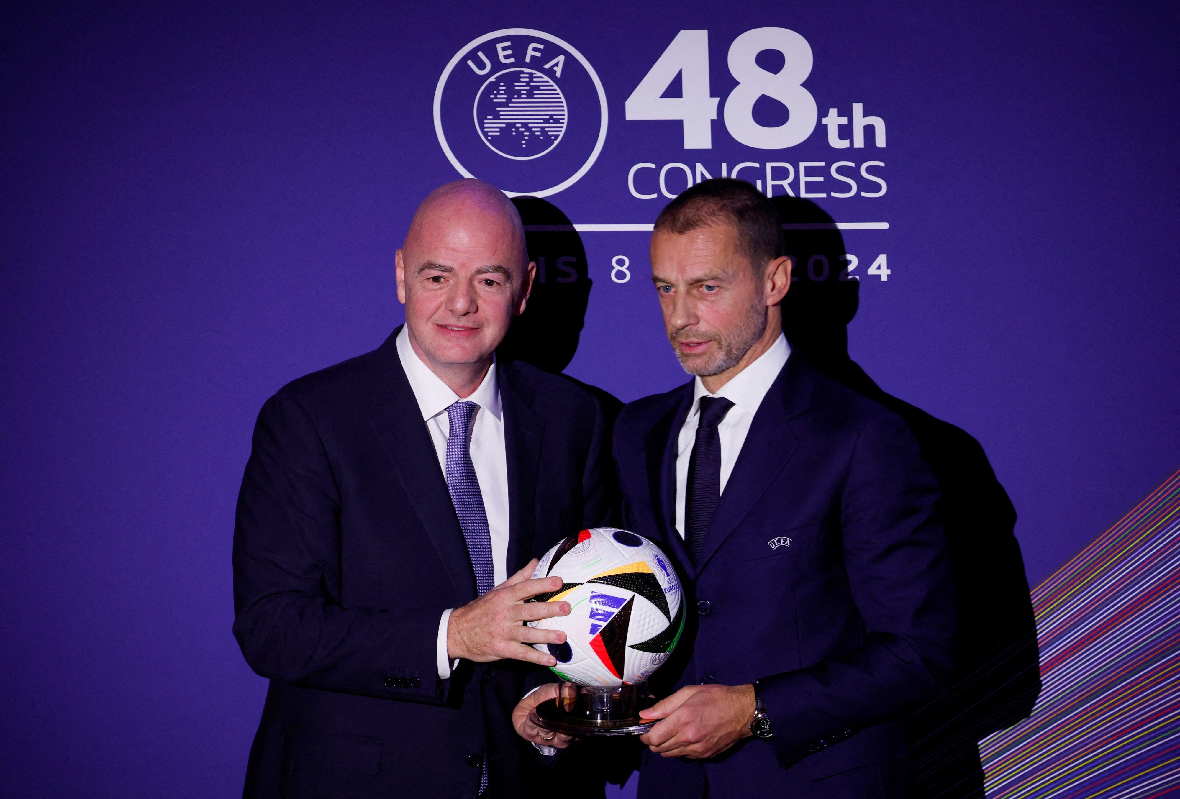 Gianni Infantino und Aleksander Ceferin