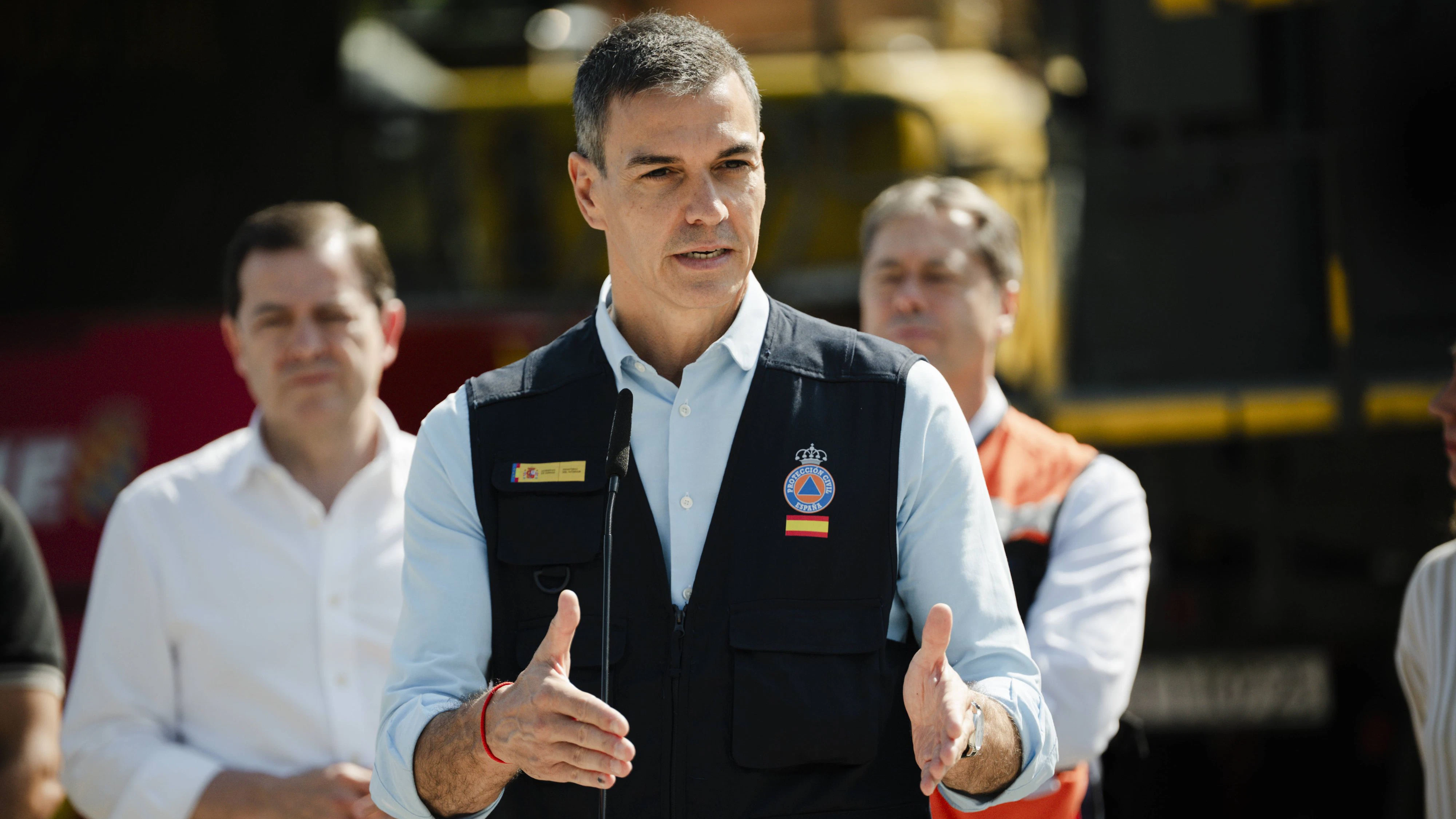 Spaniens Ministerpräsident Pedro Sánchez reiste ins Krisengebiet.