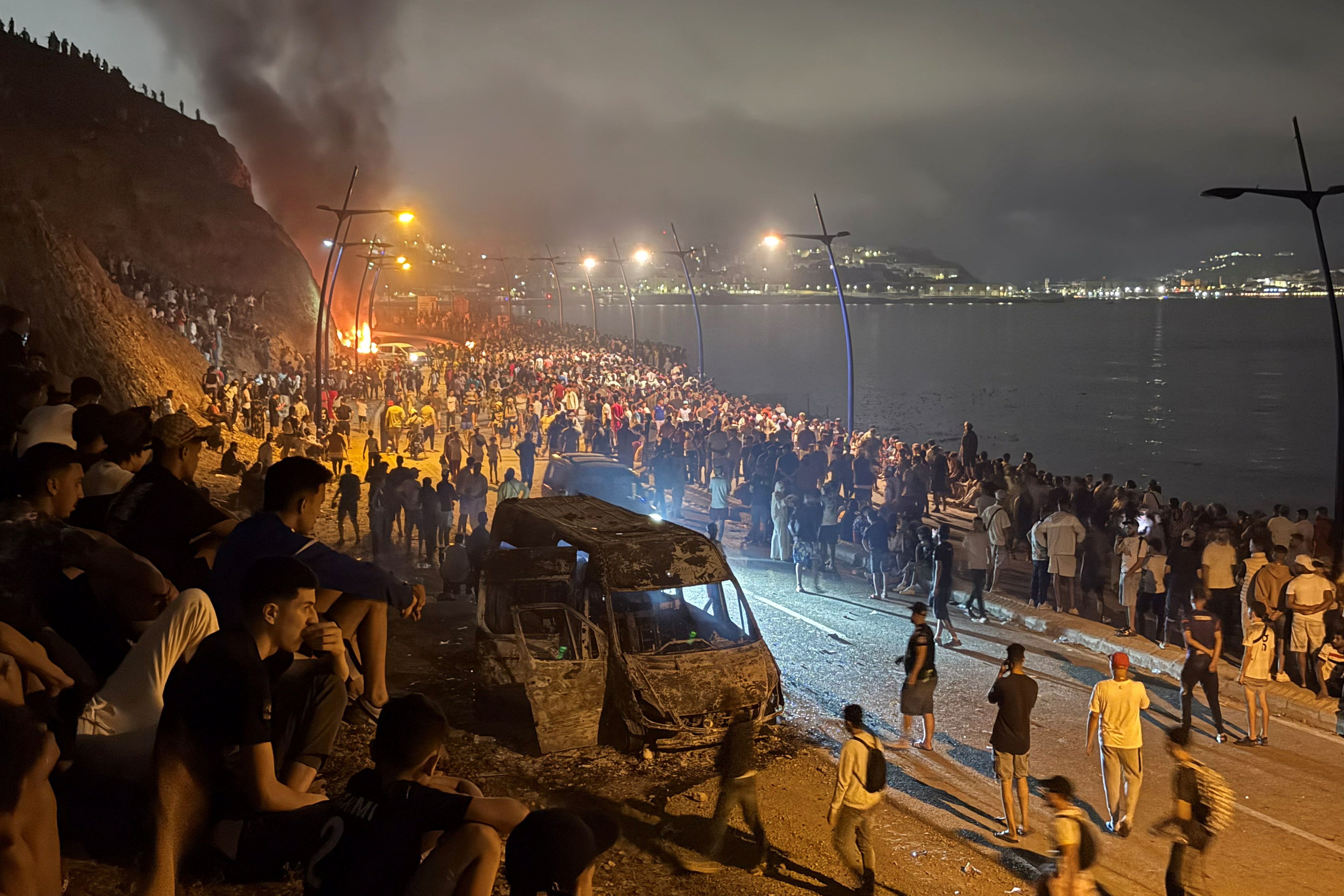 Innerhalb von 24 Stunden stürmten 60.000 Menschen nach Ceuta.