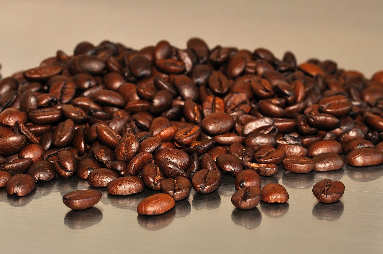 Kaffeebohnen Nahaufnahme