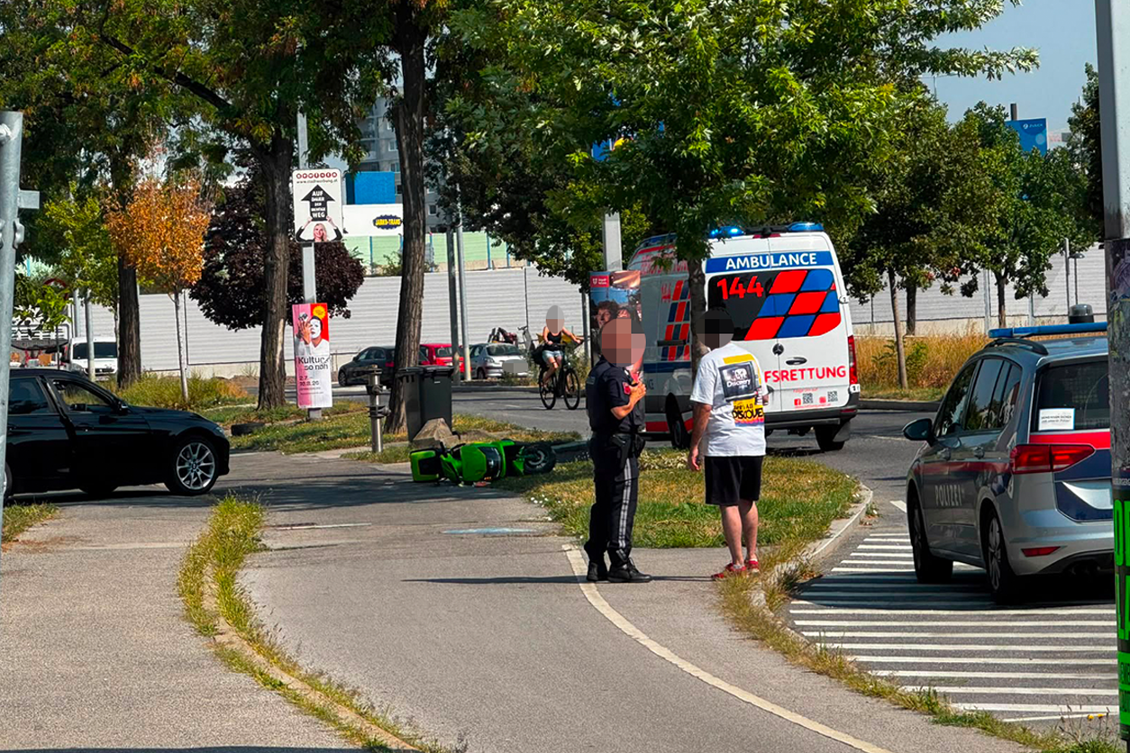 Heute.at - Scooterfahrer weicht Auto aus – Wiener (29) verletzt