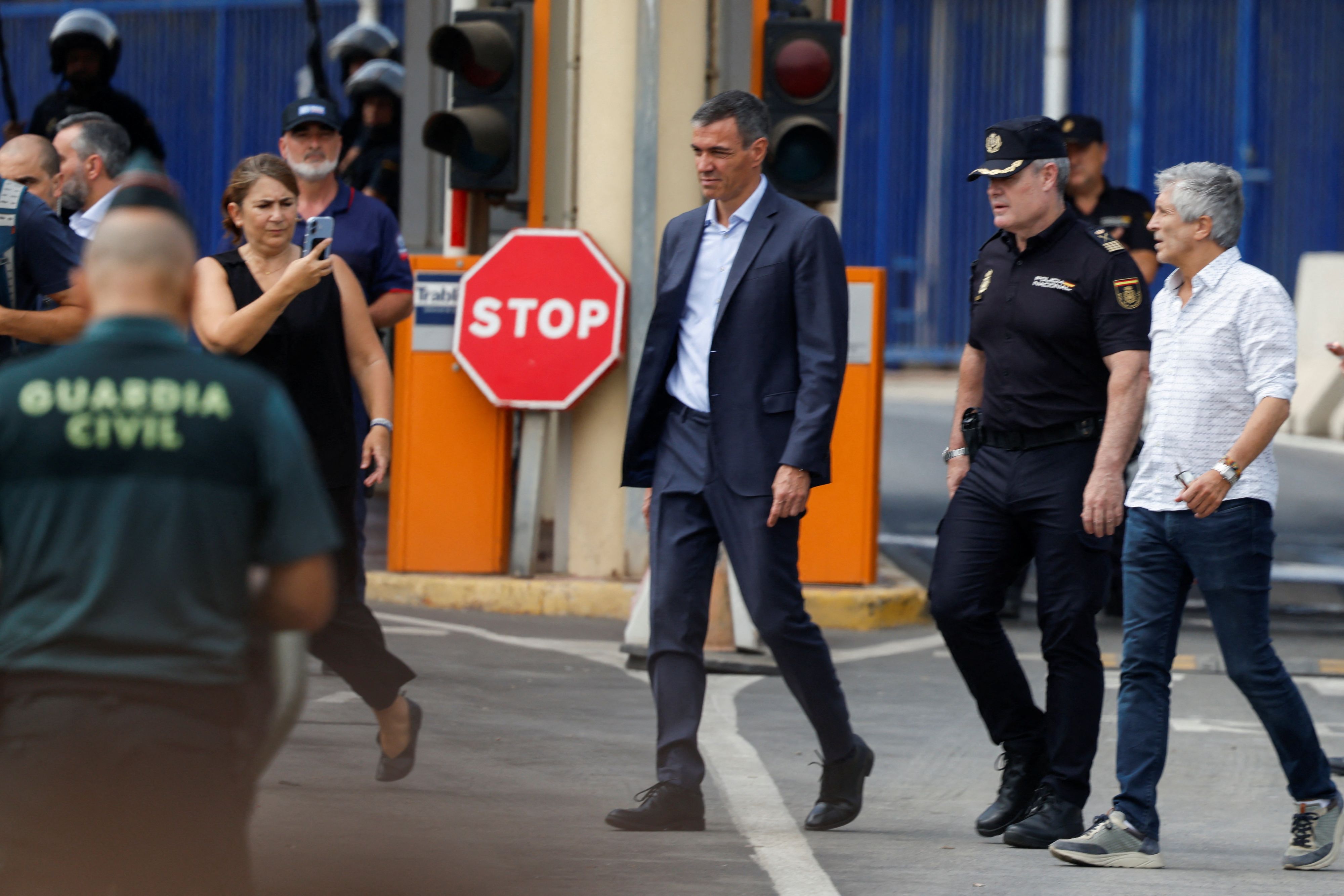 Pedro Sanchezbesuchte umgehend die Grenzregion. 