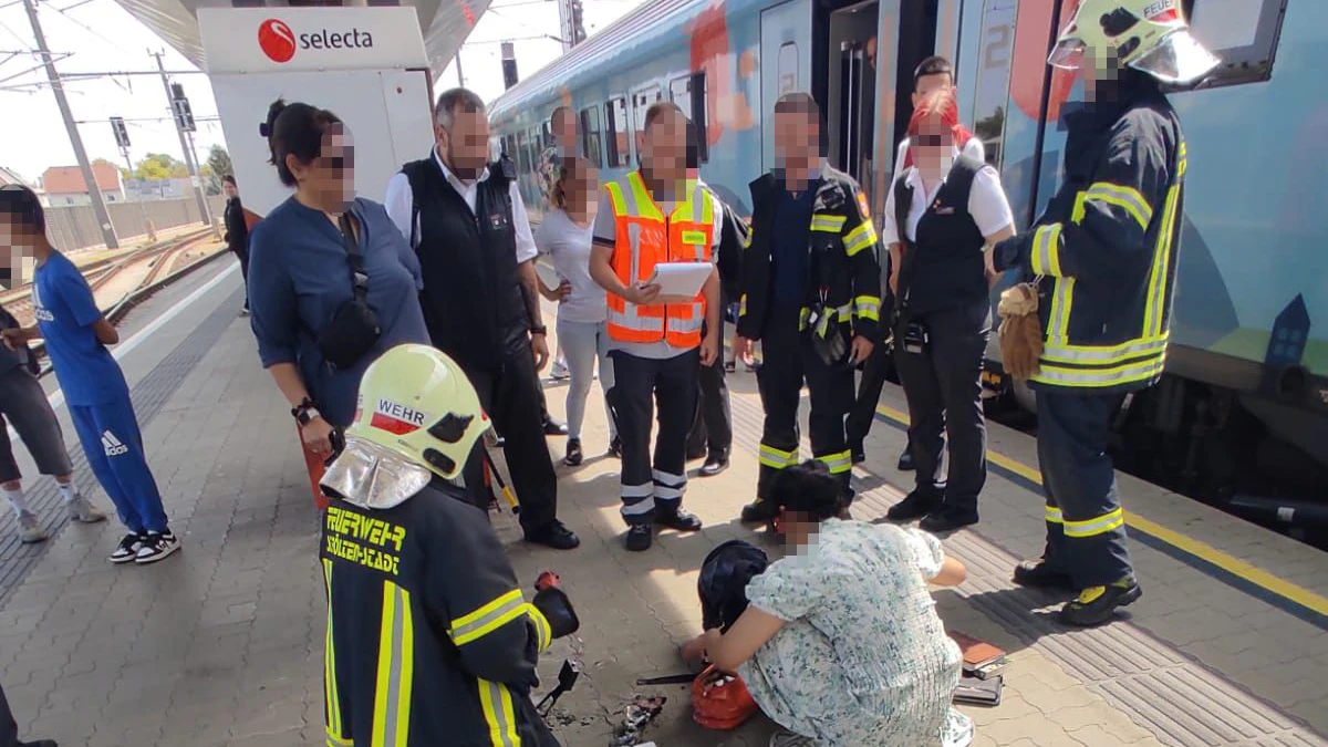 Heute.at - Feuer im Zug! Feuerwehr muss ÖBB-Railjet räumen