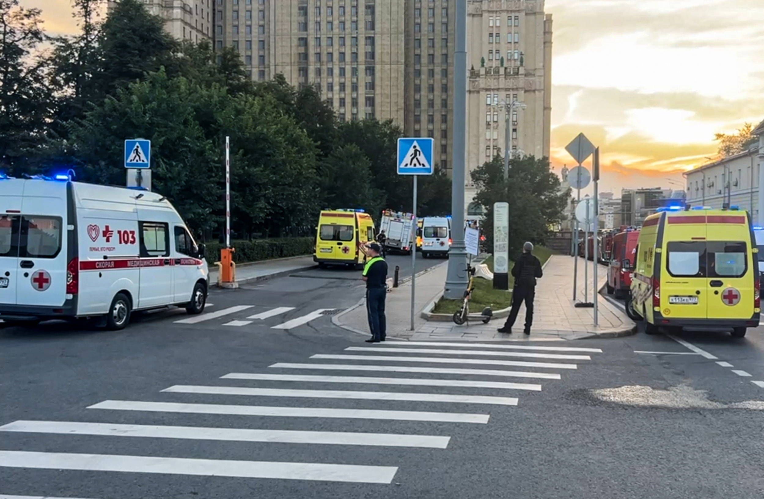 Bei einer Explosion in Moskau wurden drei Menschen getötet. 