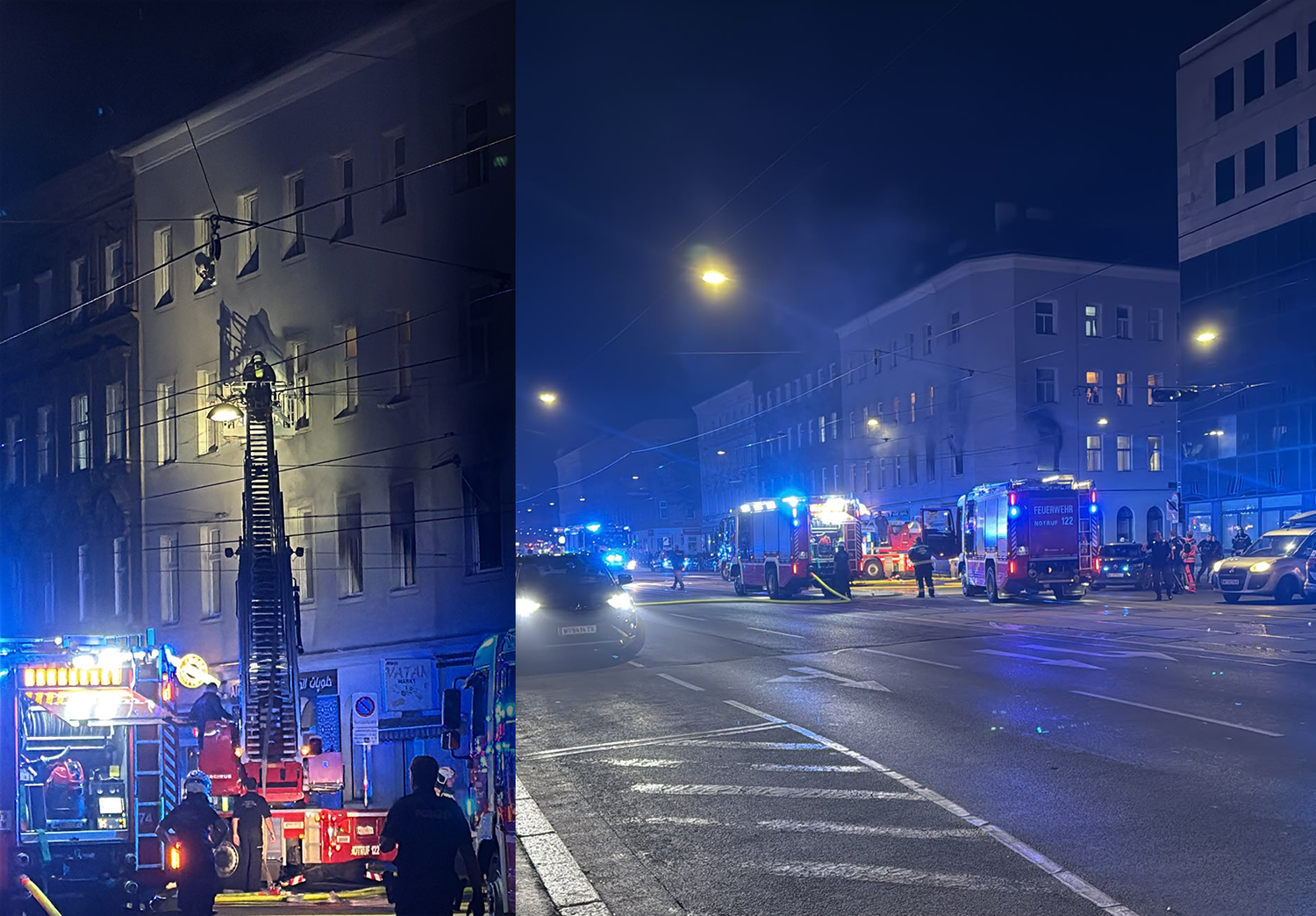 Großeinsatz am Samstagabend auf der Laxenburger Straße (Wien-Favoriten).