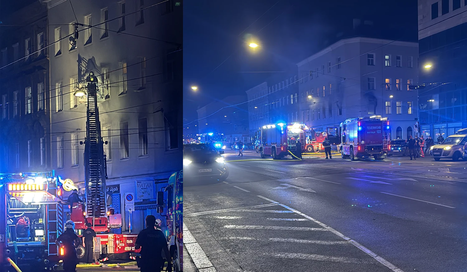 Großeinsatz am Samstagabend auf der Laxenburger Straße (Wien-Favoriten).