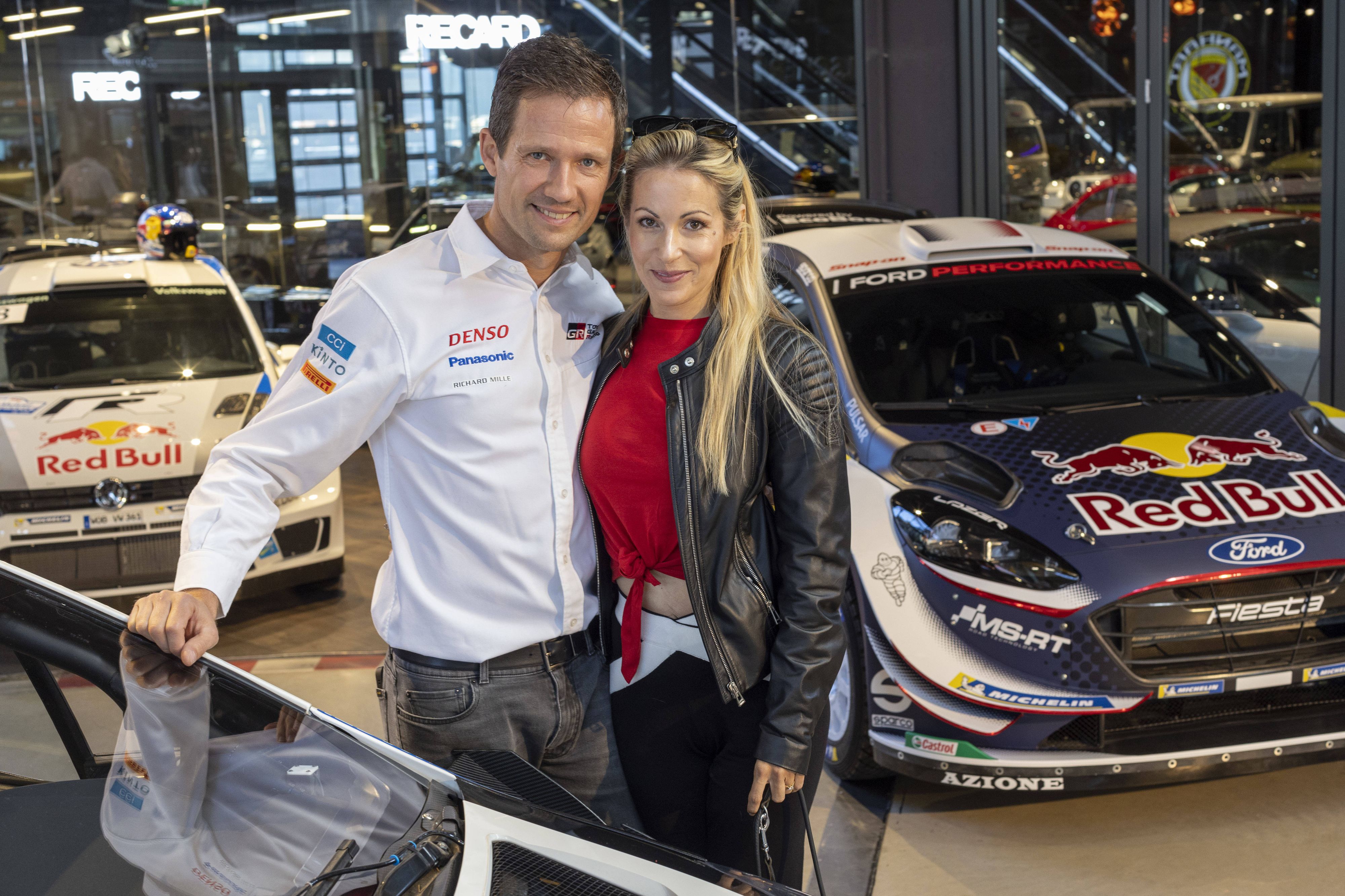 Moderatorin Andrea Kaiser mit Ehemann Sebastien Ogier achtfacher Rallye-Weltmeister.