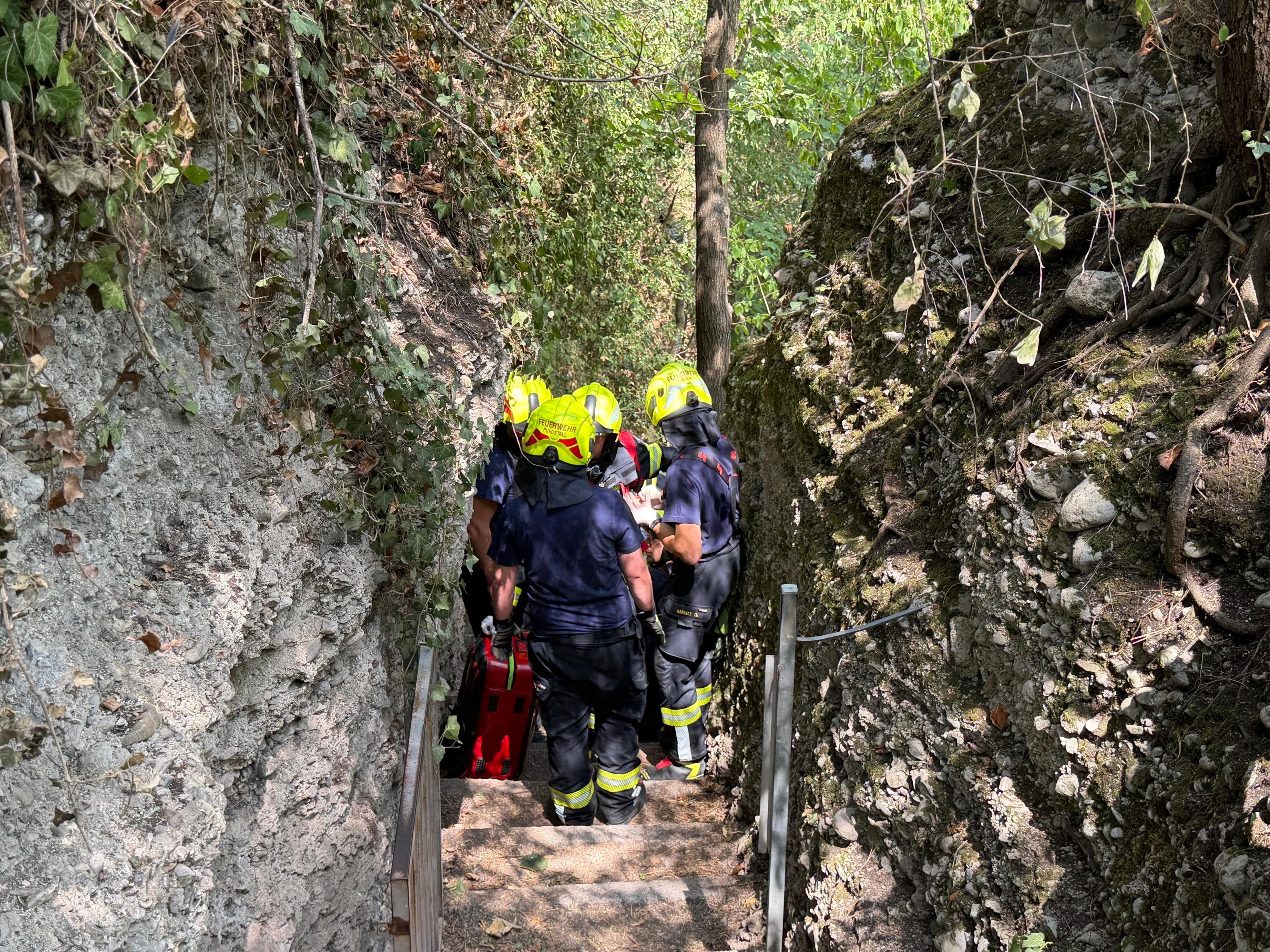 Menschenrettung in der Erlaufschlucht
