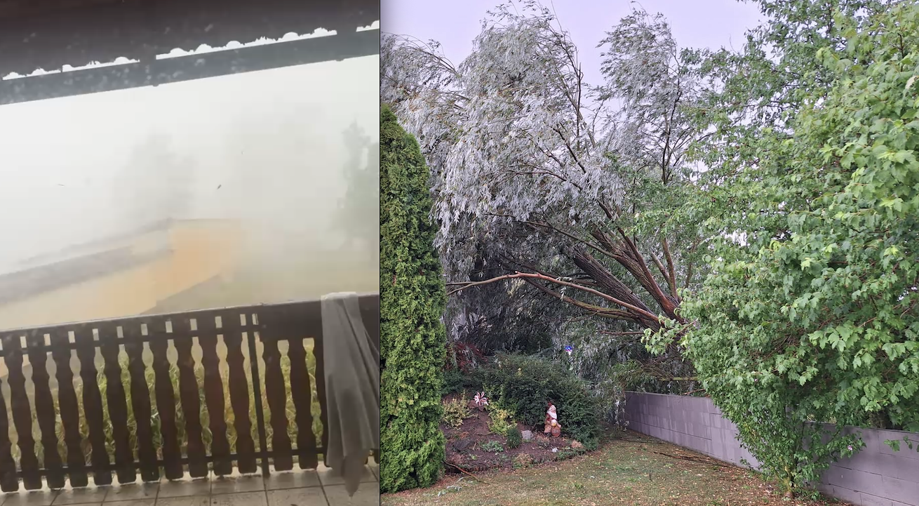 Heute.at - Downburst – Sturm verwüstet Ort in wenigen Minuten