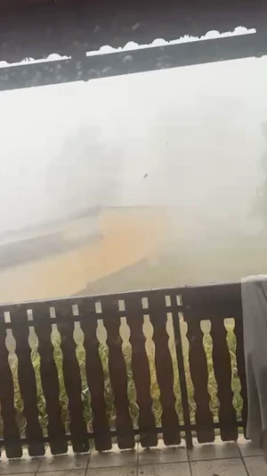 Downburst verwüstet Teile von Steinabrunn: Sturm beschädigt Dächer, entwurzelt Bäume und fordert Feuerwehreinsatz. Aufräumarbeiten laufen weiter.