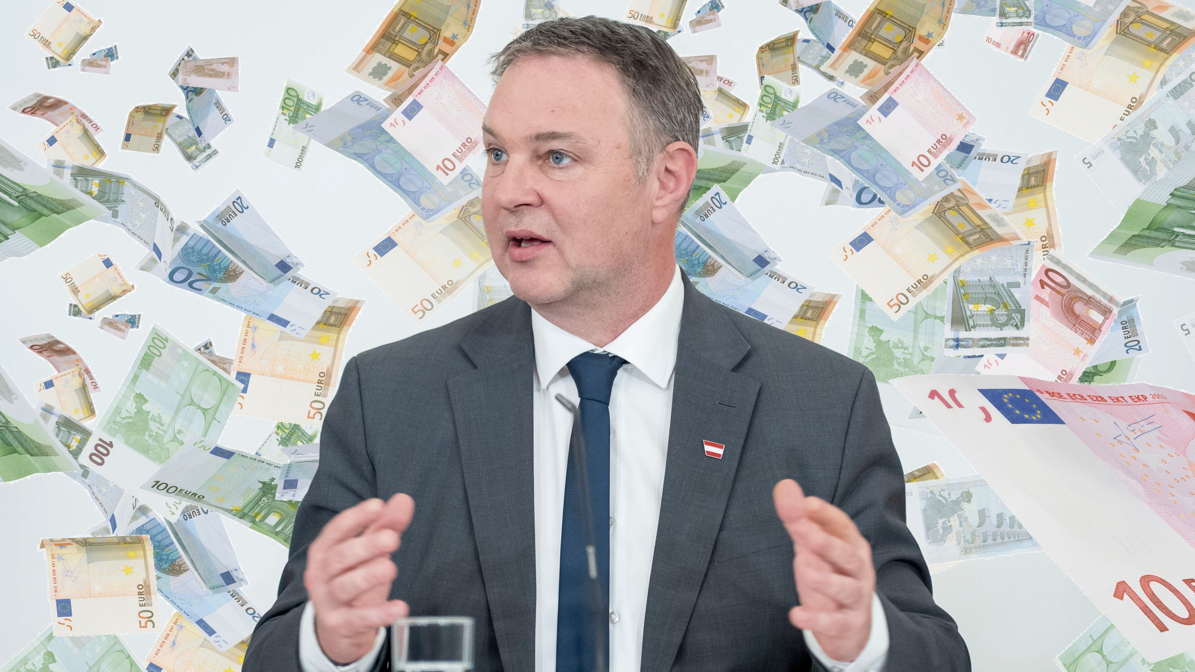 SPÖ-Chef und Vizekanzler Babler ist wegen Beraterkosten im Visier der FPÖ.
