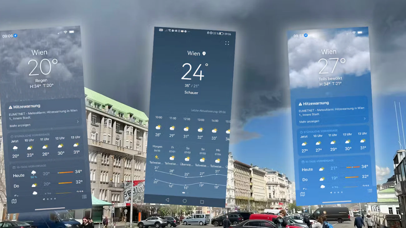 Heute.at - Darum irren sich die Wetter-Apps bei der Hitze so oft