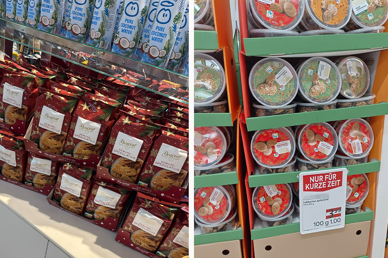 Bereits im Sommer verkauft ein Wiener Shop Lebkuchen.