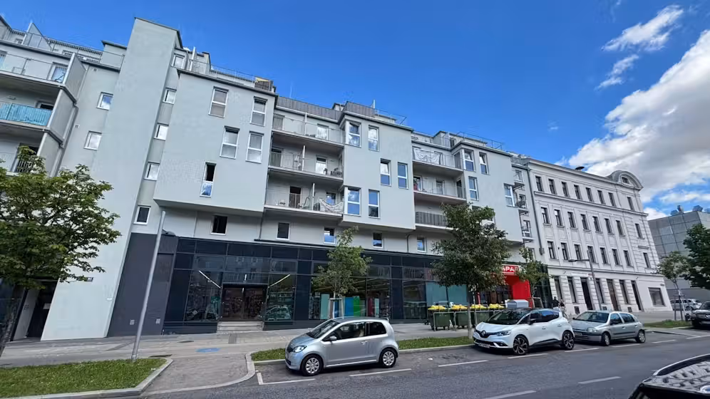 In diesem Neubau wohnen ausschließlich Flüchtlinge.