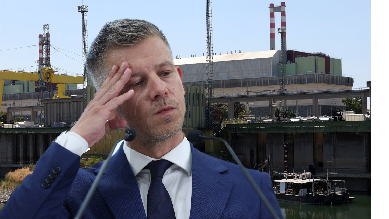 Ungarns Ministerpräsident Peter Magyar - das AKW Paks wird erstmals seit Inbetriebnahme vor 44 Jahren wegen zu niedrigen Wasserstands der Donau vollständig heruntergefahren