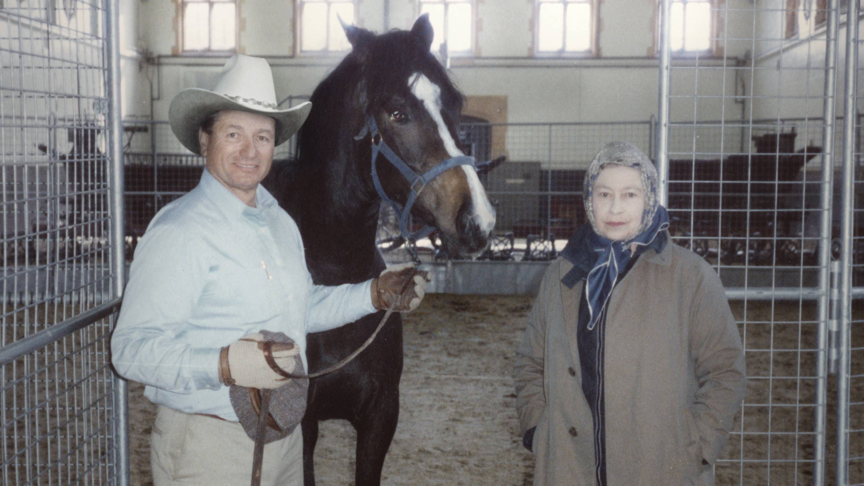 Monty Roberts und Queen Elizabeth 1989.