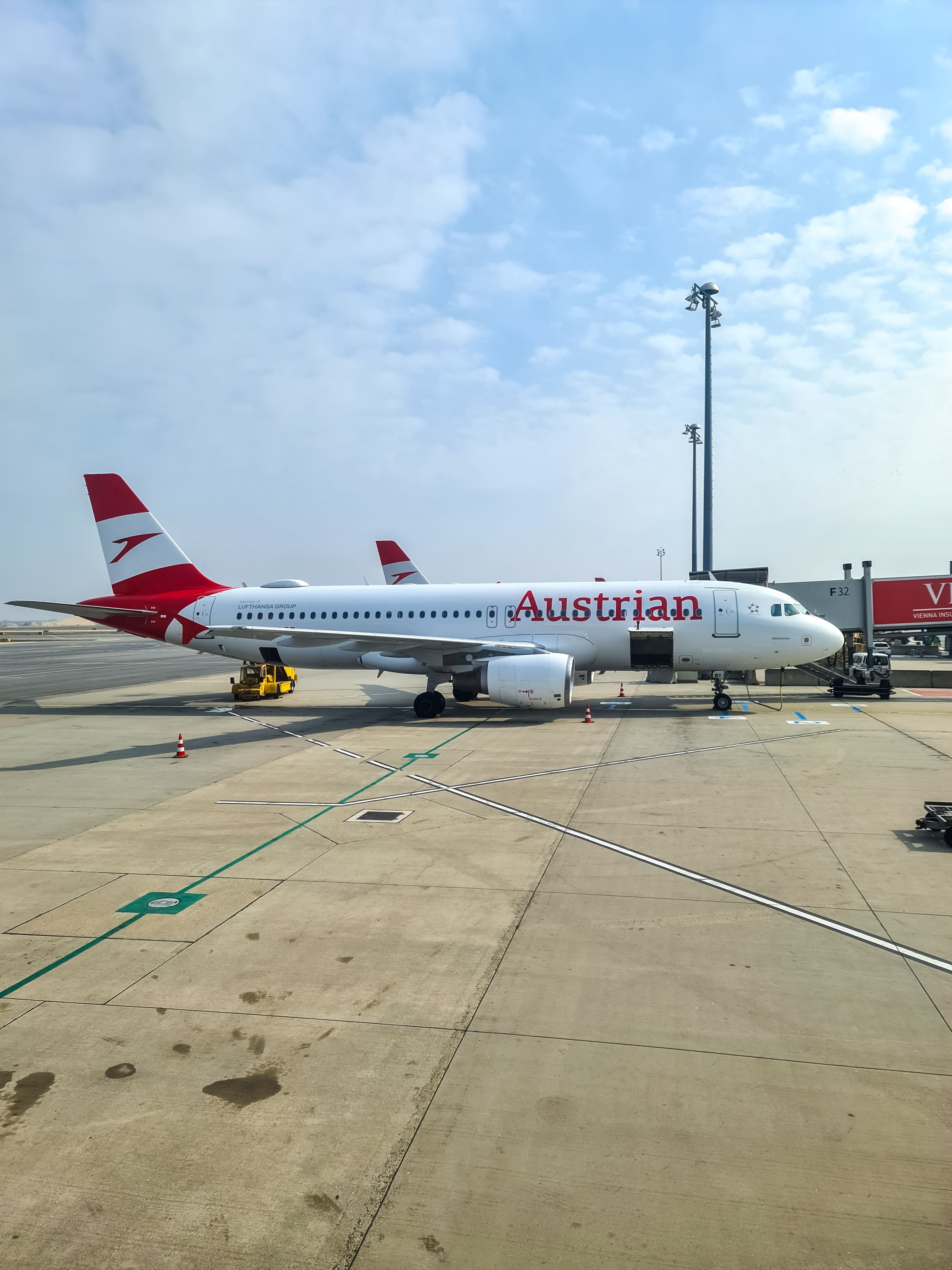 Eine Maschine der Austrian Airlines am Flughafen Wien-Schwechat.