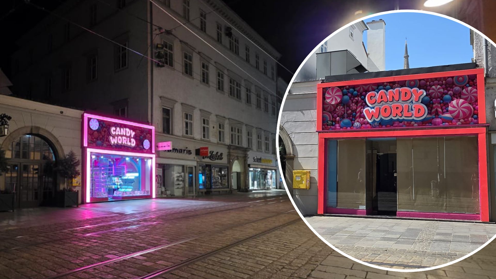 Der Shop sorgte mit seiner pinken – und vor allem grellen – Fassade für heftige Kritik. Jetzt ist er zumindest vorübergehend geschlossen.