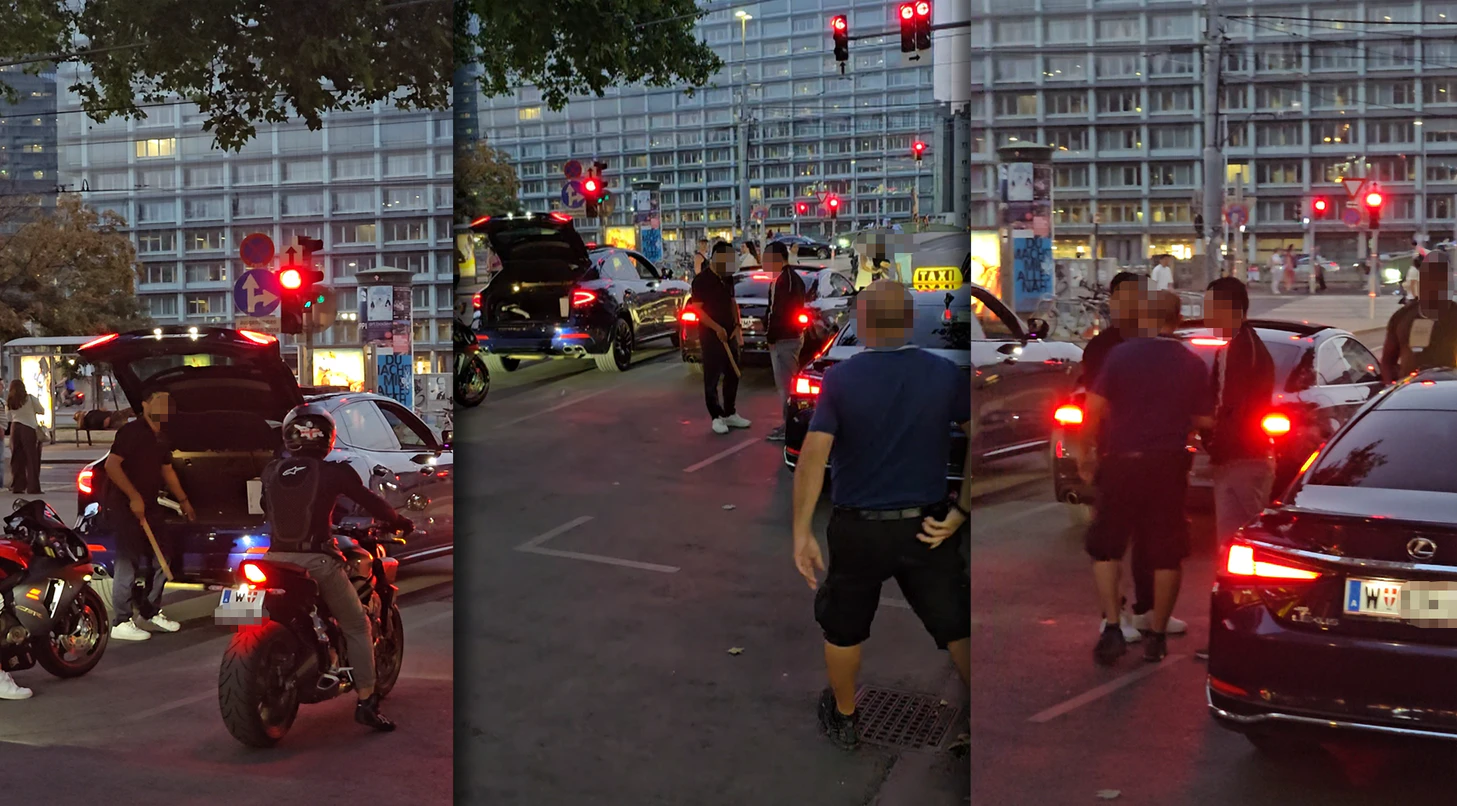 Heute.at - Maserati-Lenker will mit Knüppel auf Taxler losgehen