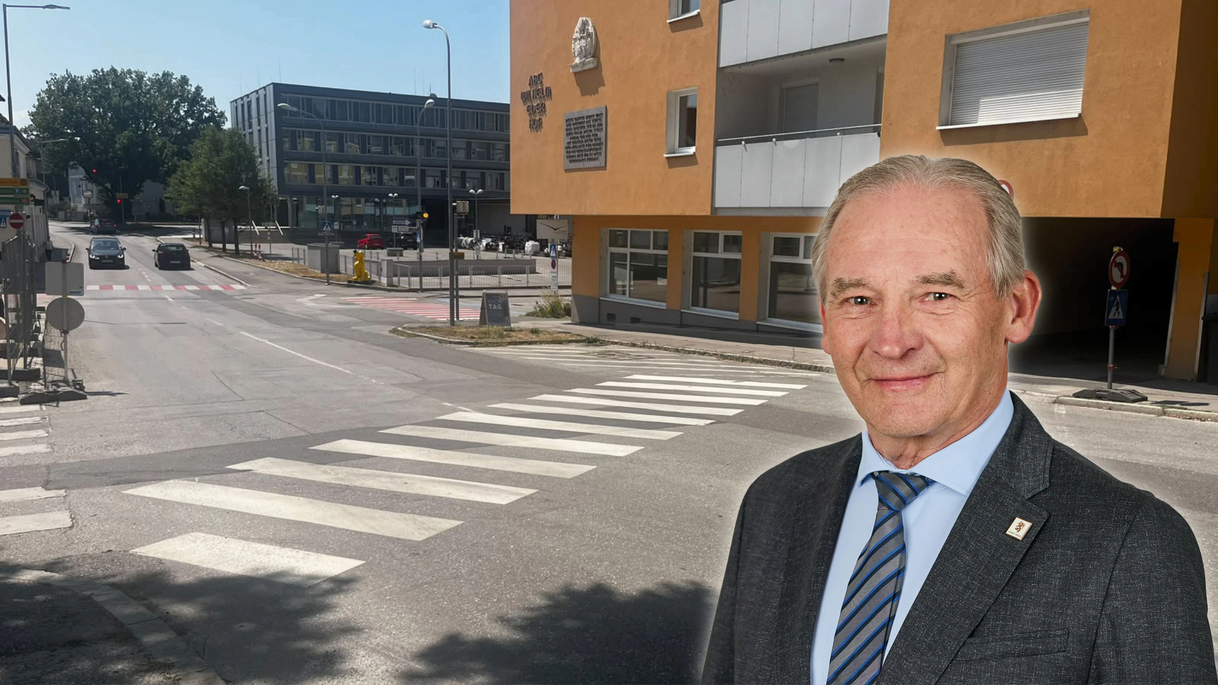 Heute.at - Schiefer Schutzweg in Melk: Nicht anders realisierbar