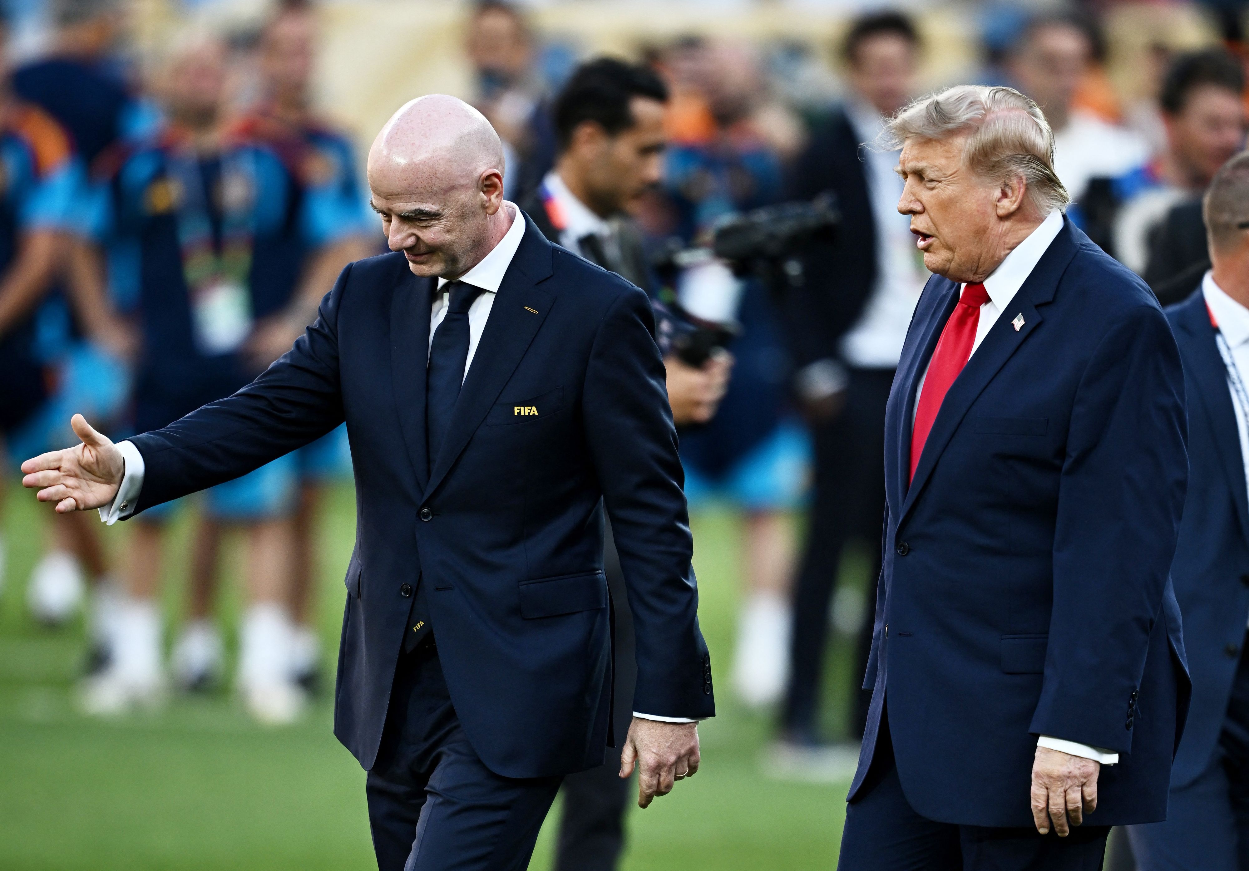 FIFA-Boss Gianni Infantino und US-Päsident Donald Trump. 