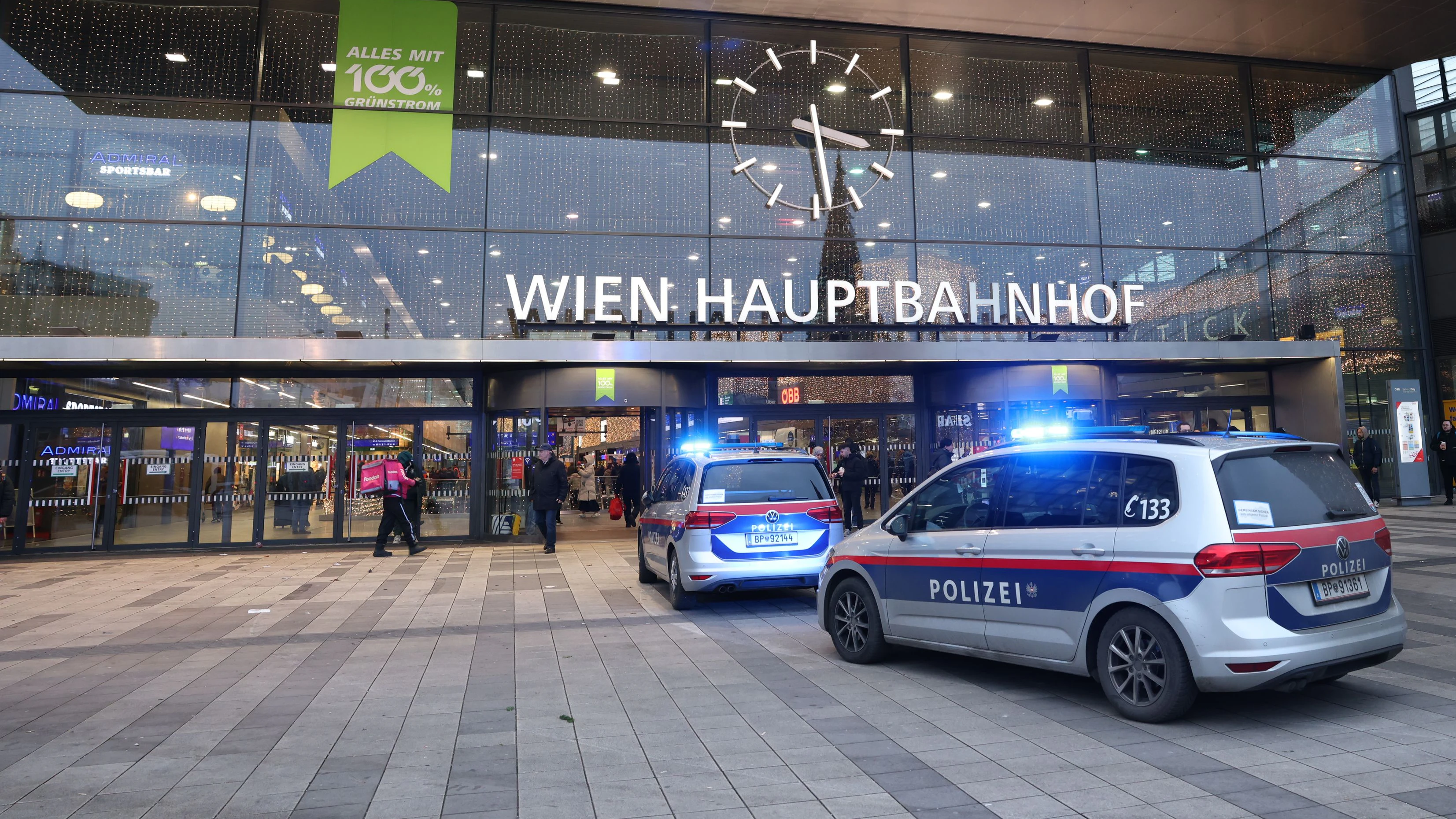 Der Vorfall ereignete sich am Wiener Hauptbahnhof. 