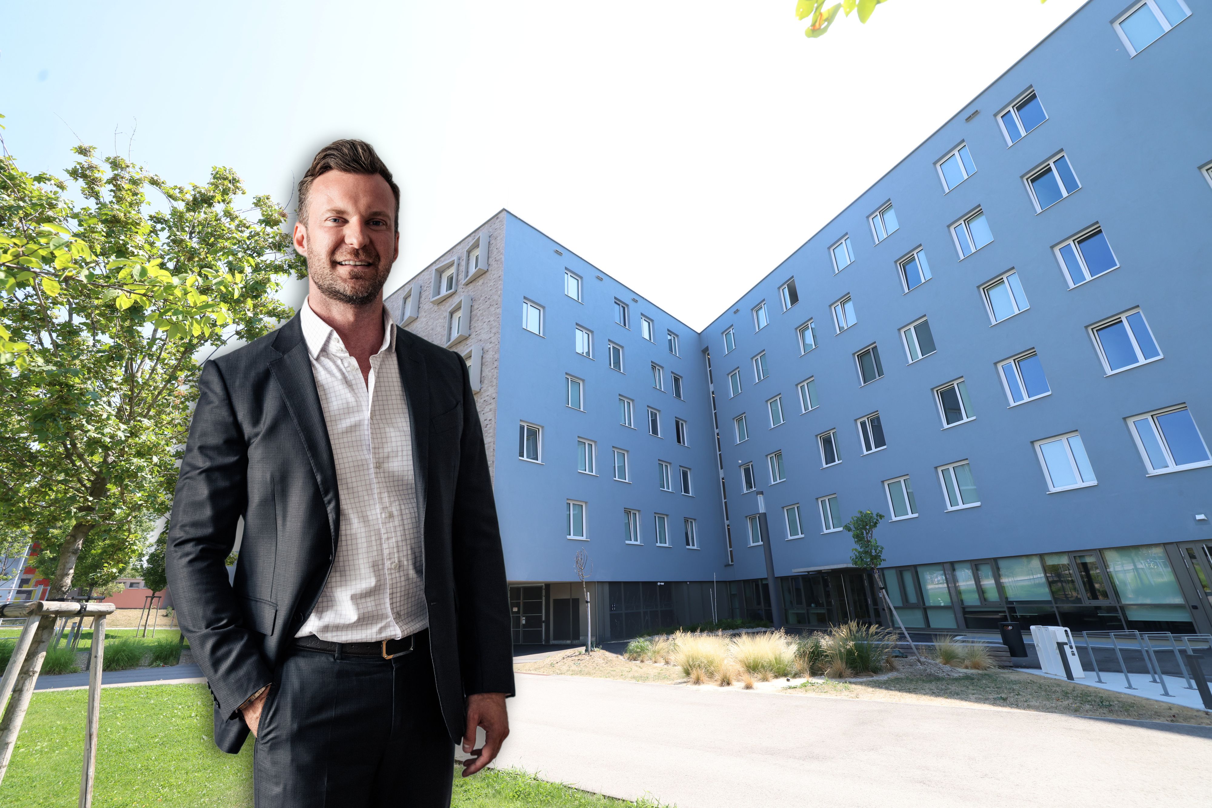 Anwalt Philipp Wolm vertritt das Opfer; in diesem Studentenheim sei es zur Vergewaltigung gekommen.