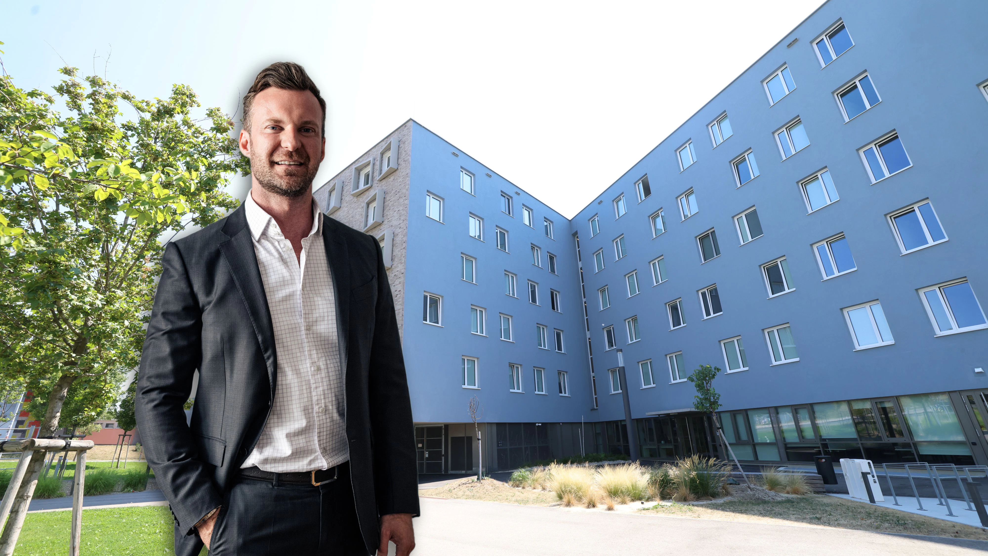 Anwalt Philipp Wolm vertritt das Opfer; in diesem Studentenheim sei es zur Vergewaltigung gekommen.