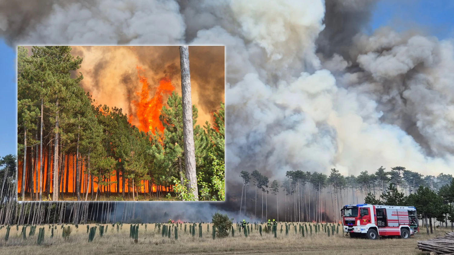 Heute.at - Bereich meiden – 500 Florianis & Heer im Großeinsatz