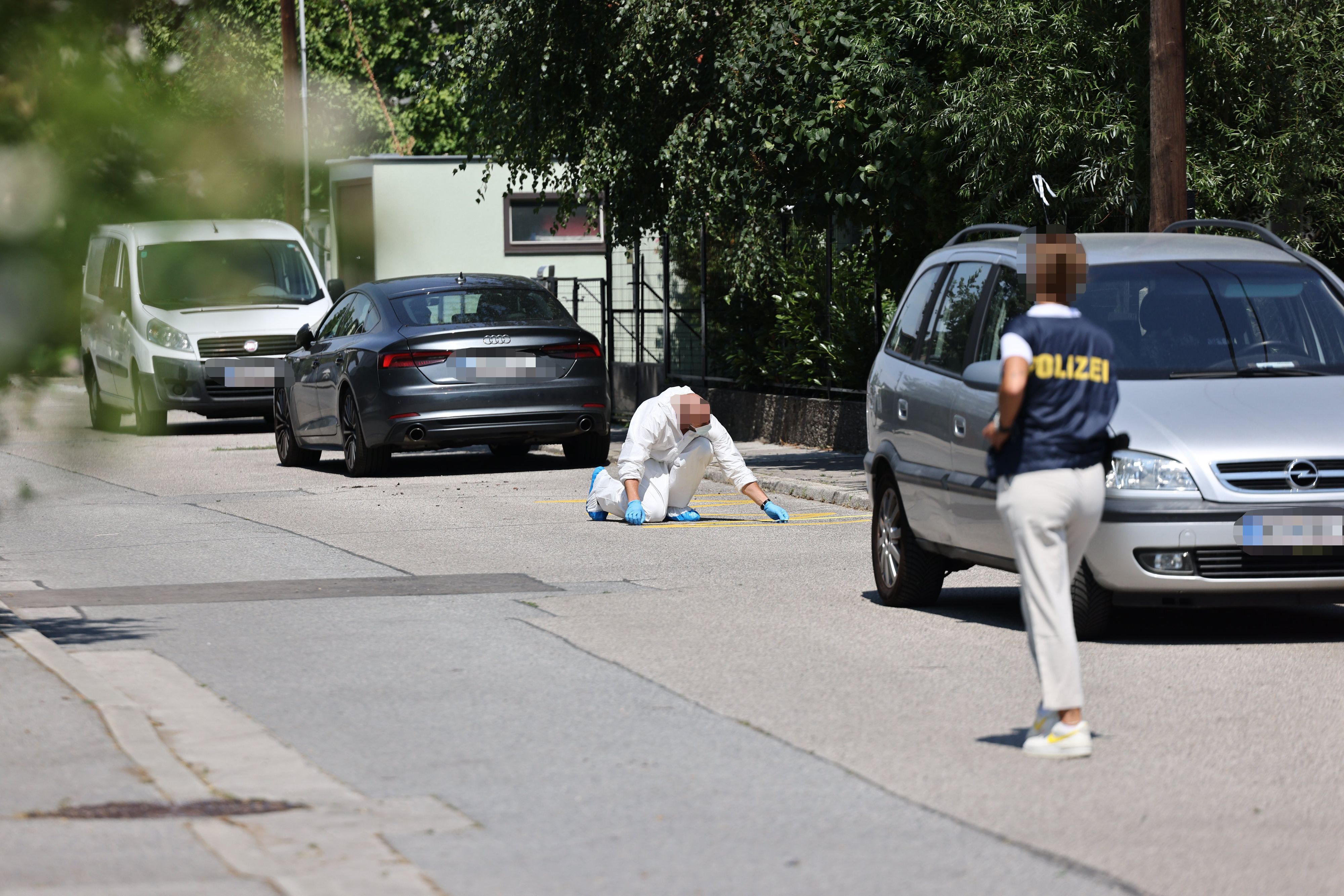 Ermittler in Langenzersdorf (NÖ) am Donnerstag, 6. August 2026
