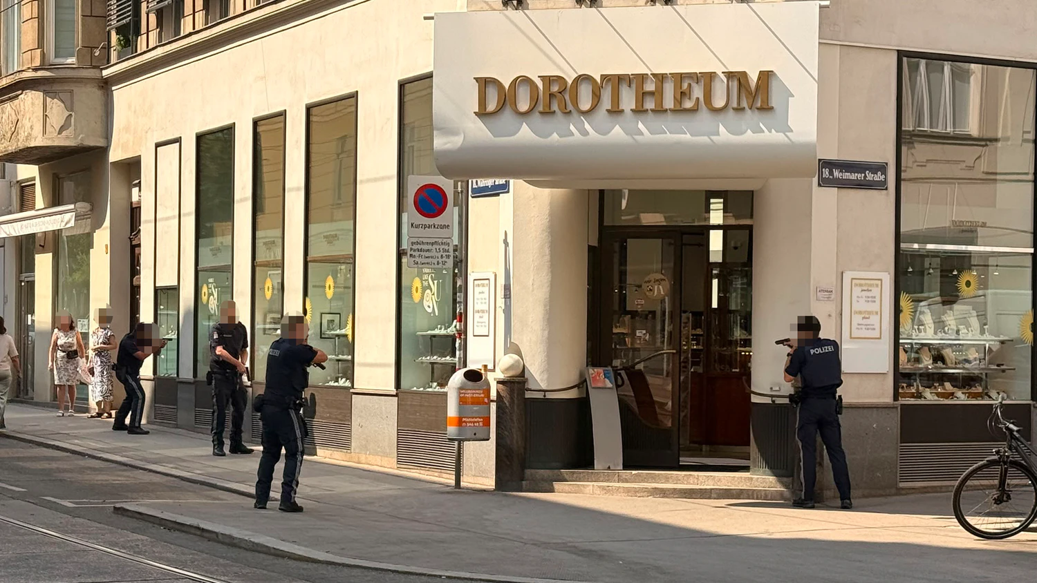 Heute.at - Polizei stürmt Dorotheum, aber Täter ist bereits weg