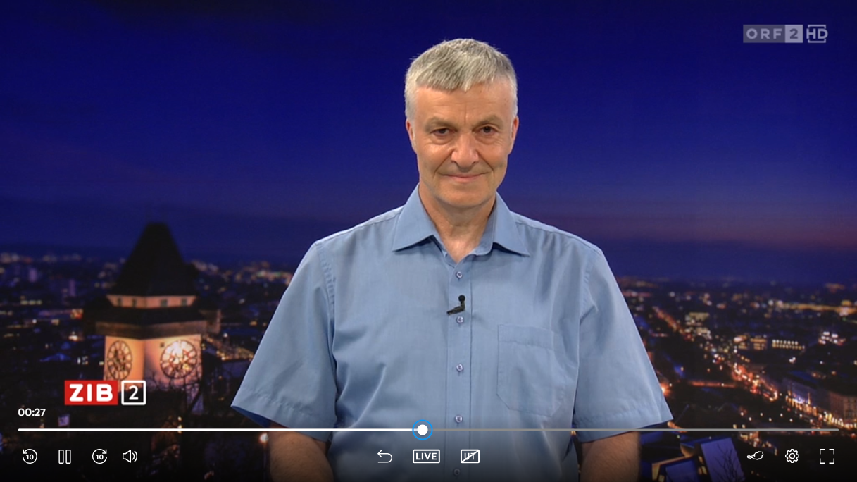 Klimaforscher Karl Steininger in der ORF-